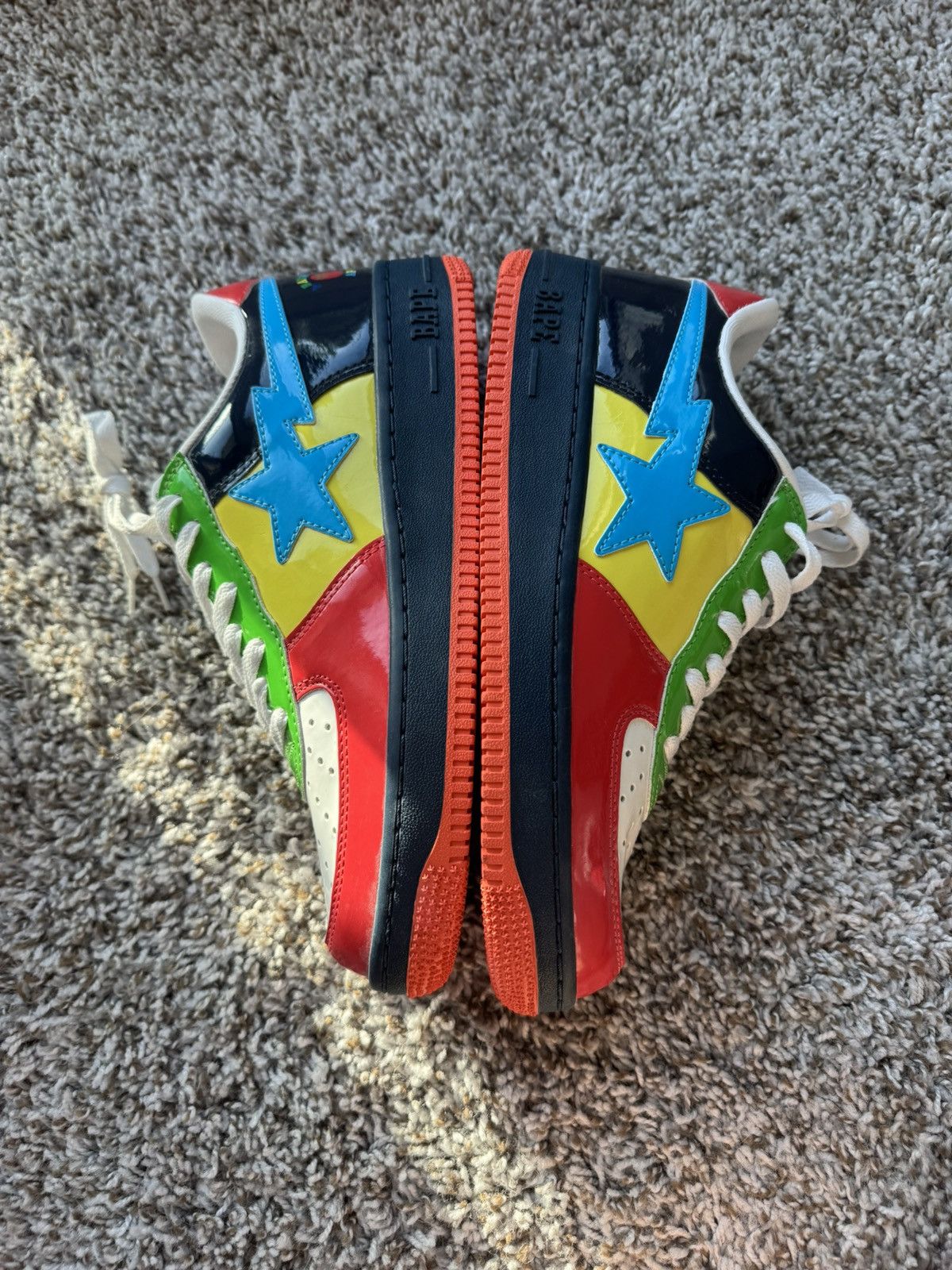 Bape Multicolor College Bapesta Size US 10 / EU 43 - 2 Thumbnail