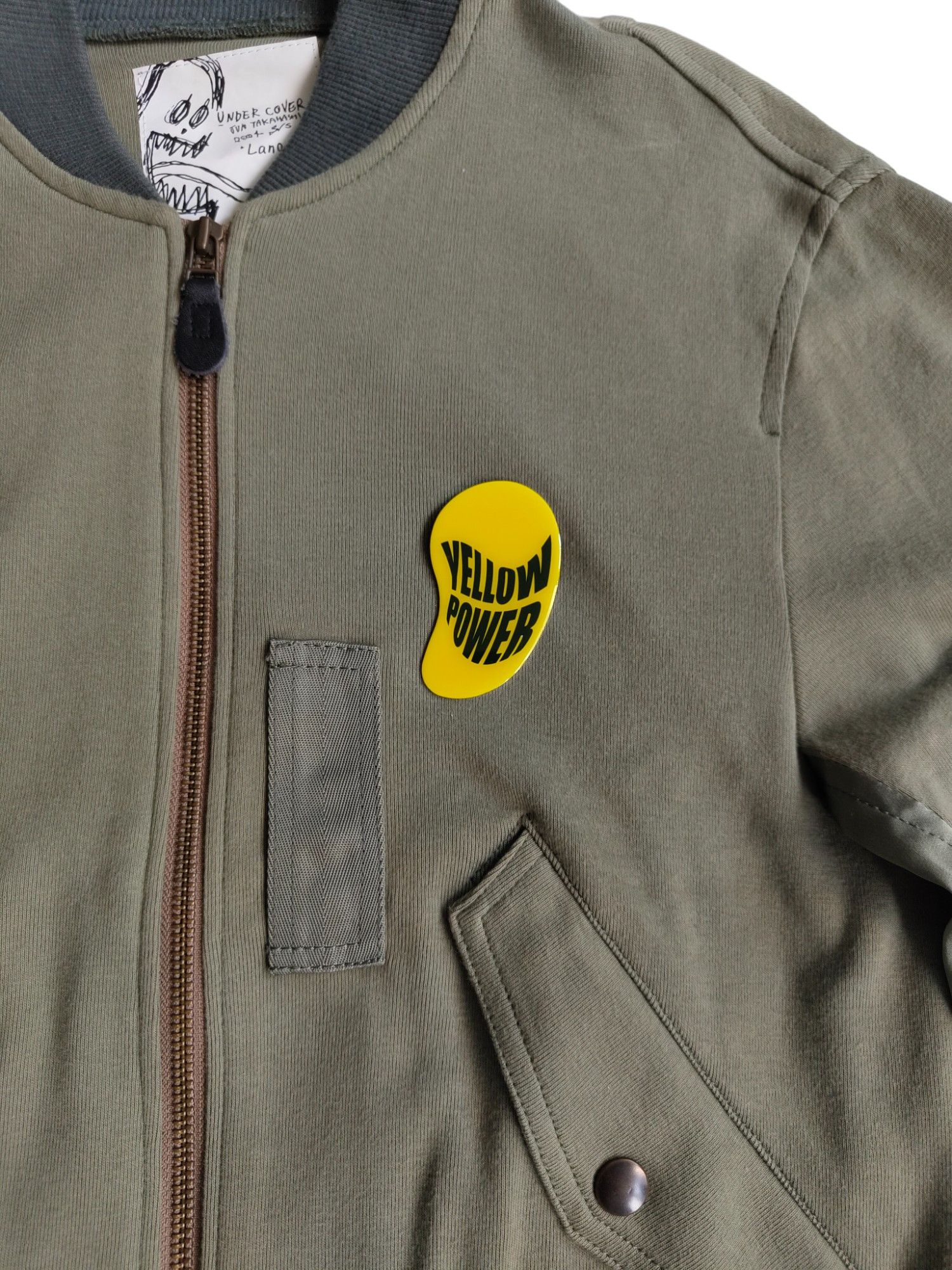 Undercover Undercover Khaki Green Cotton Zip Up Jacket Size M / US 6-8 / IT 42-44 - 6 Thumbnail