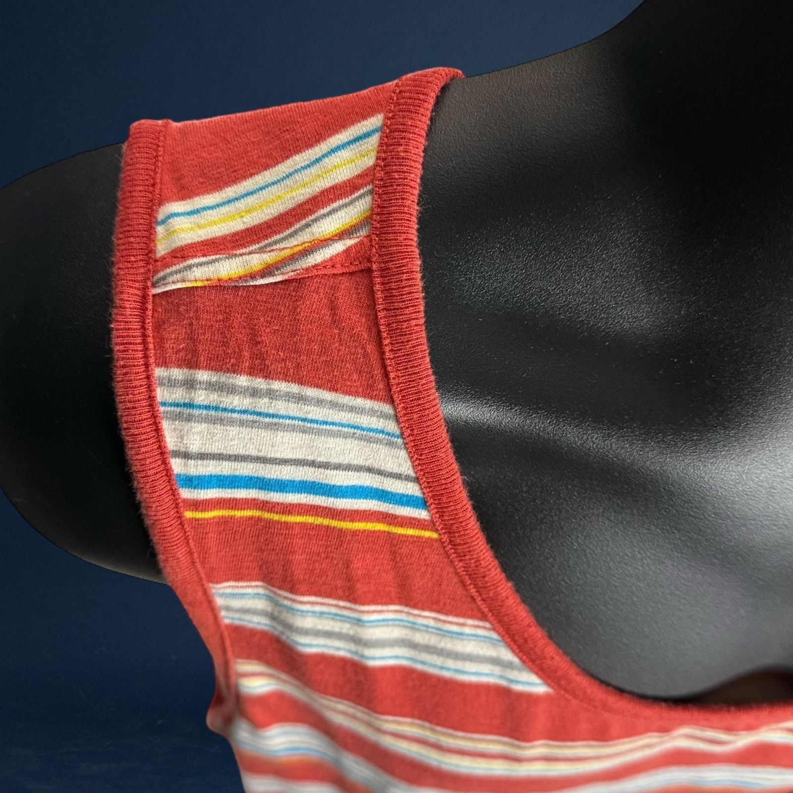 Quiksilver Quiksilver Men’s XXL Red Multicolor Stripe Tank Top Pocket Size US XXL / EU 58 / 5 - 6 Thumbnail