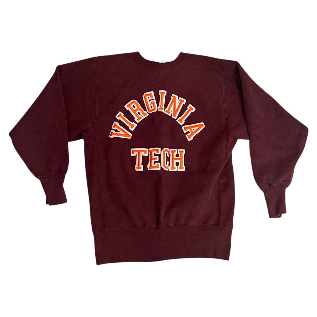 Champion × Vintage VINTAGE Virginia Tech Champion Reverse Weave Sweatshirt Size US L / EU 52-54 / 3 - 1 Thumbnail