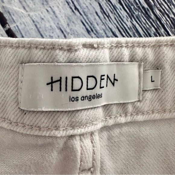 HIDDEN Hidden Los Angeles Beige Dad Jean Shorts Size 32" / US 10 / IT 46 - 4 Thumbnail