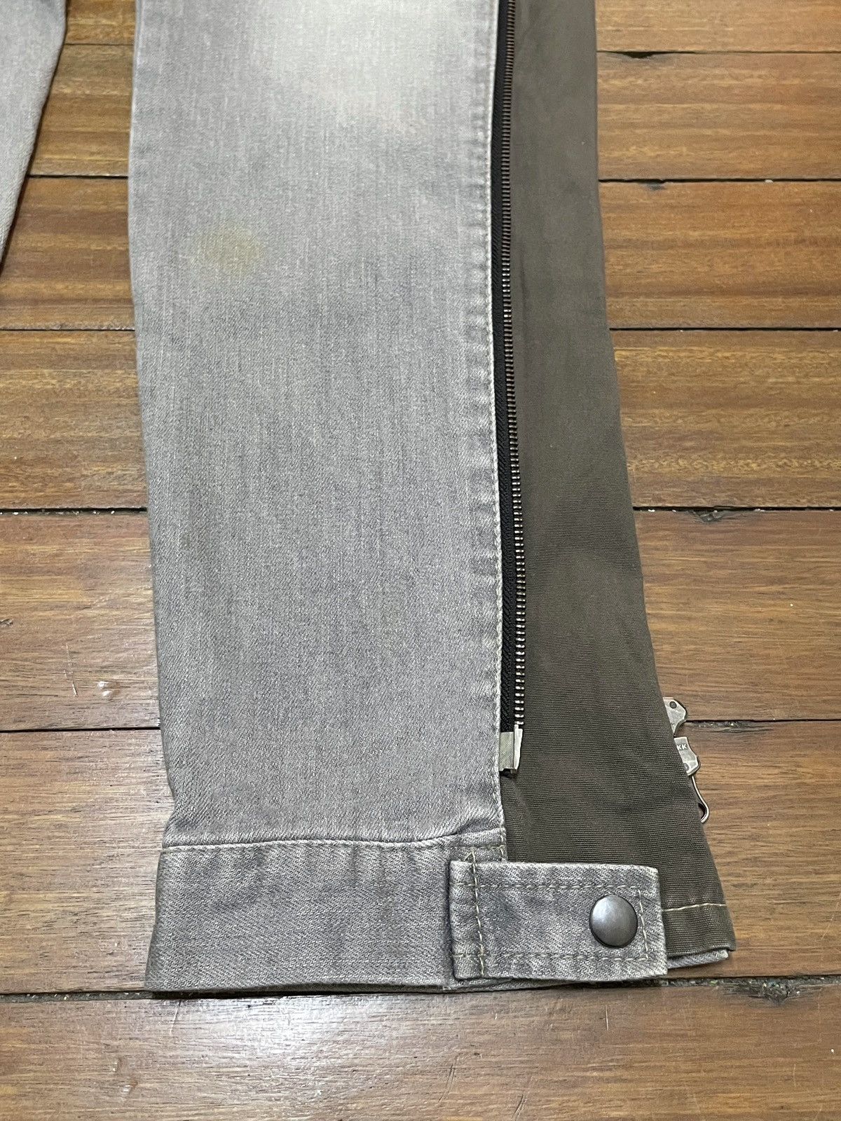 14th Addiction × Le Grande Bleu (L.G.B.) × PPFM Very Rare Design Vintage PPFM Zipper Tactical Jeans 1990s Size US 30 / EU 46 - 6 Thumbnail