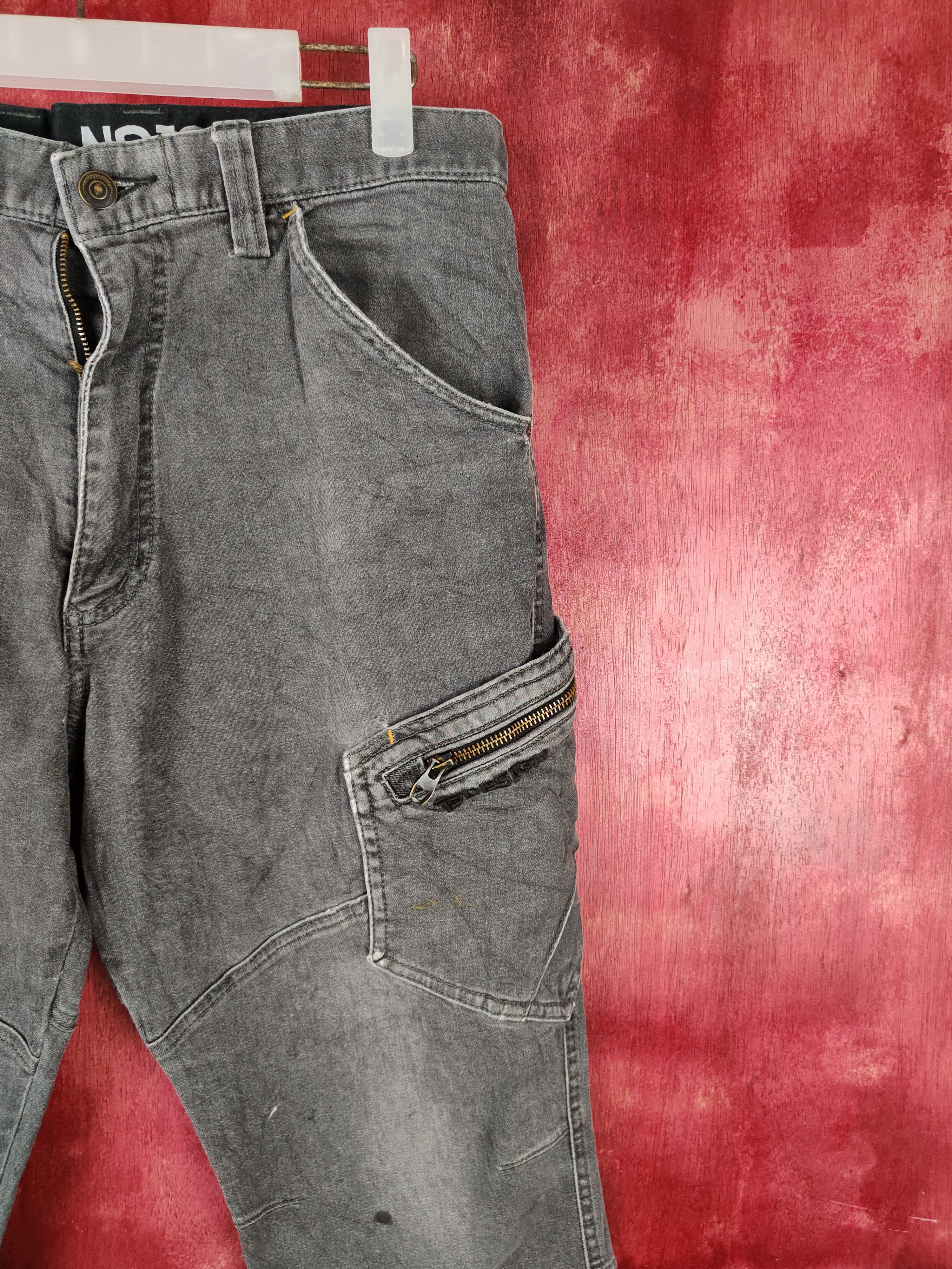 Japanese Brand TS Design Black Multipocket Tactical Denim #S1274 Size US 32 / EU 48 - 7 Thumbnail