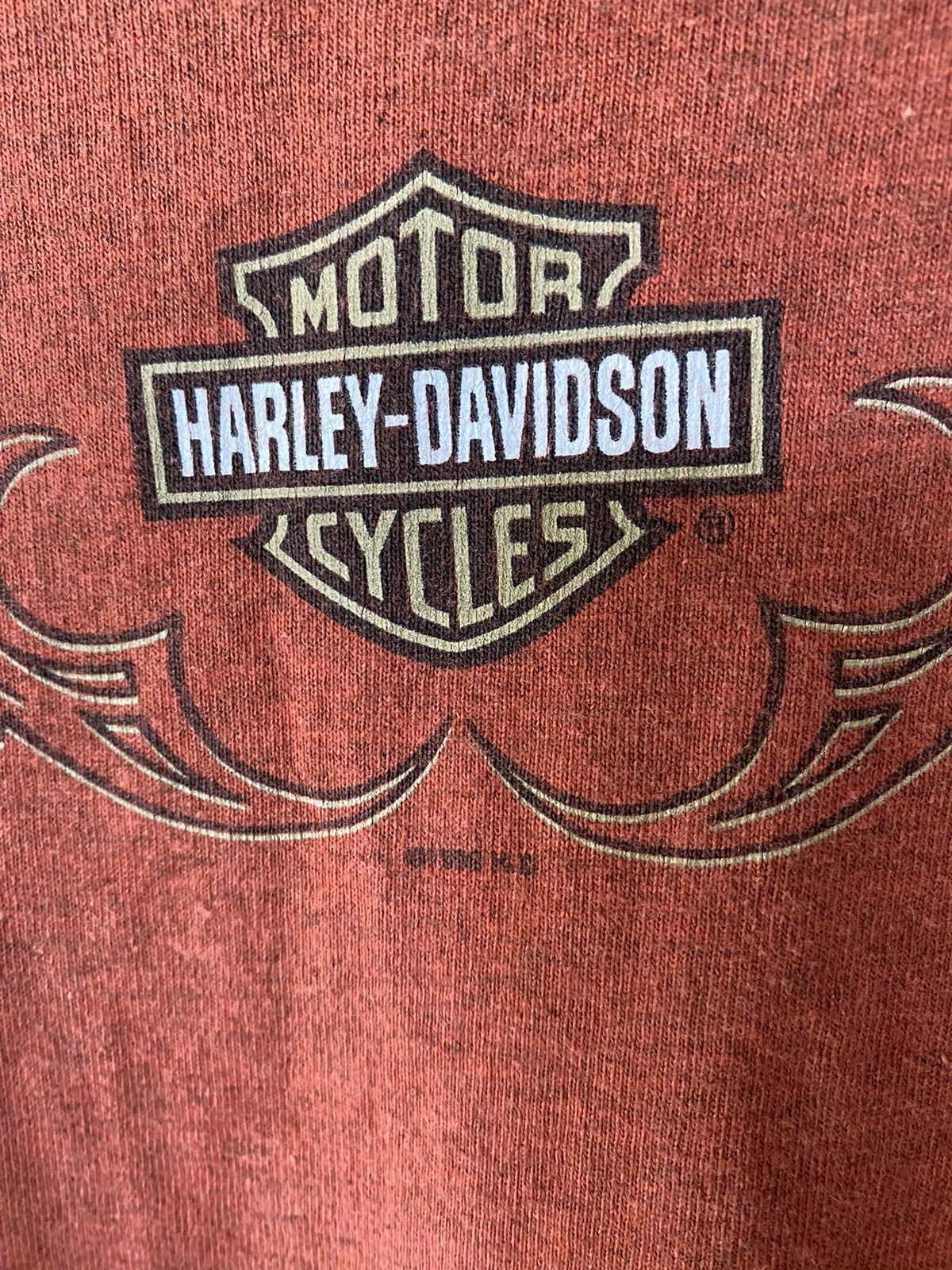 Harley Davidson × Vintage 1998 Harley Center fire flame Size US M / EU 48-50 / 2 - 5 Thumbnail