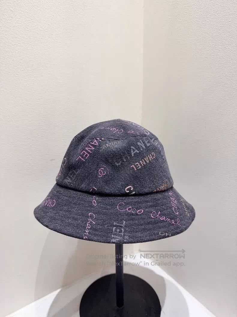 Chanel Chanel Size L Graffiti full of logo fisherman's hat Size ONE SIZE - 2 Thumbnail