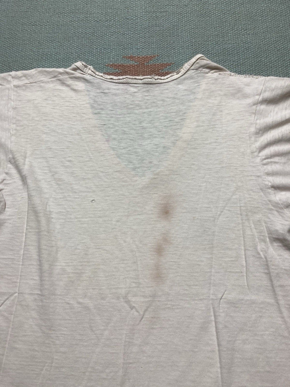 Fruit Of The Loom × Vintage 70s blank white t shirt v neck fruit of loom grunge medium Size US M / EU 48-50 / 2 - 10 Thumbnail