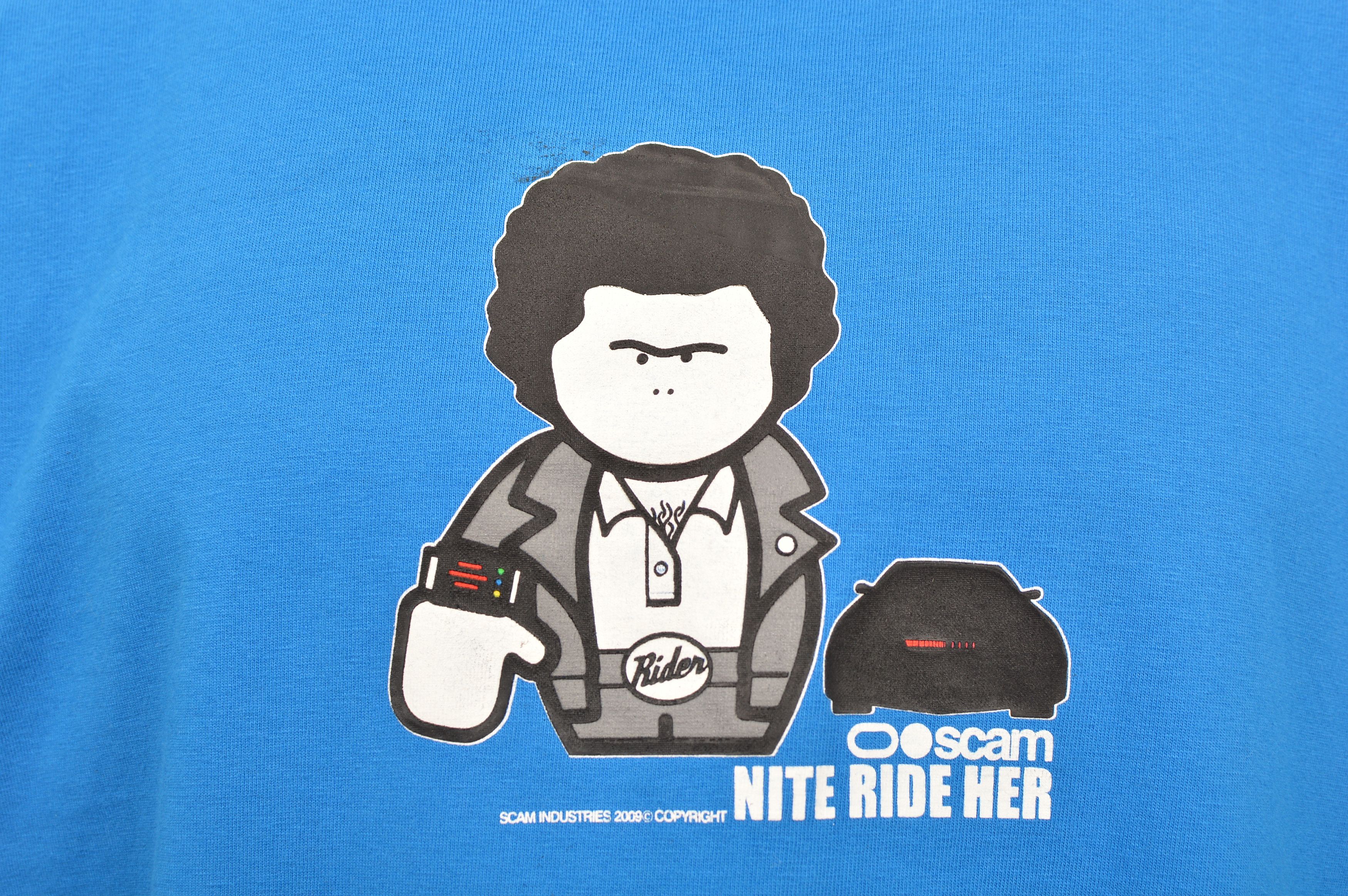 Vintage Scam Industries Nite Ride Her Vintage 2009 Skate SB T-Shirt Size US XXL / EU 58 / 5 - 2 Thumbnail