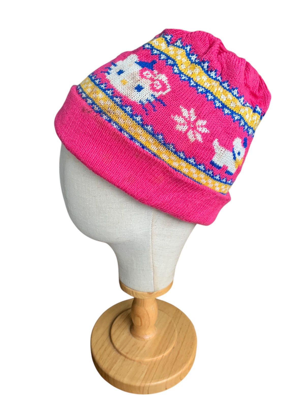 Japanese Brand × Kapital × Vintage Vintage Hello Kitty Knitted Winter sessions Beanie hats Size ONE SIZE - 4 Thumbnail