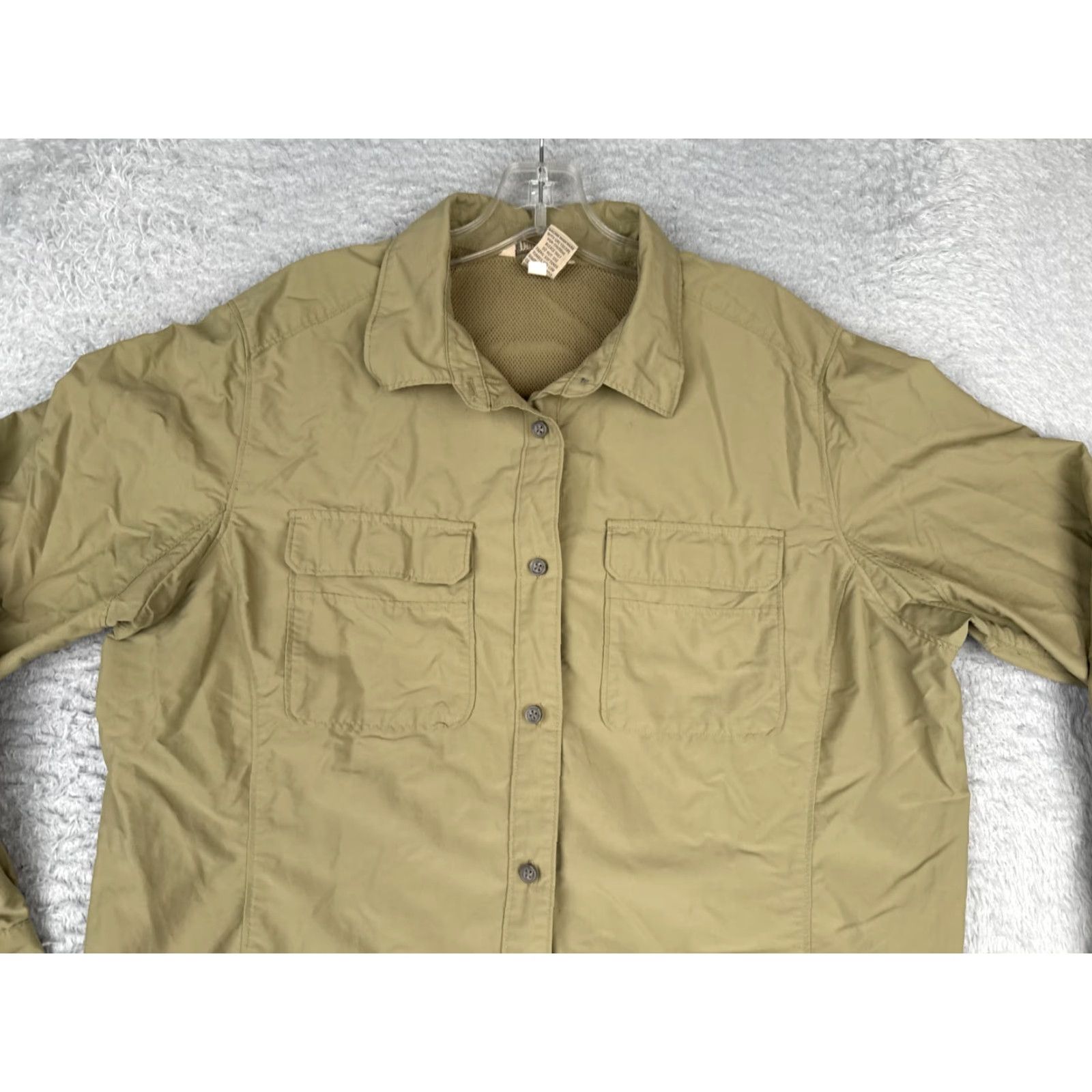Vintage Duluth Shirt Men Button-Up Nylon Blend Green Long Sleeve XL Vented Breathable Pockets All Seasons Fishing Angler Outdoor Size US XL / EU 56 / 4 - 4 Thumbnail