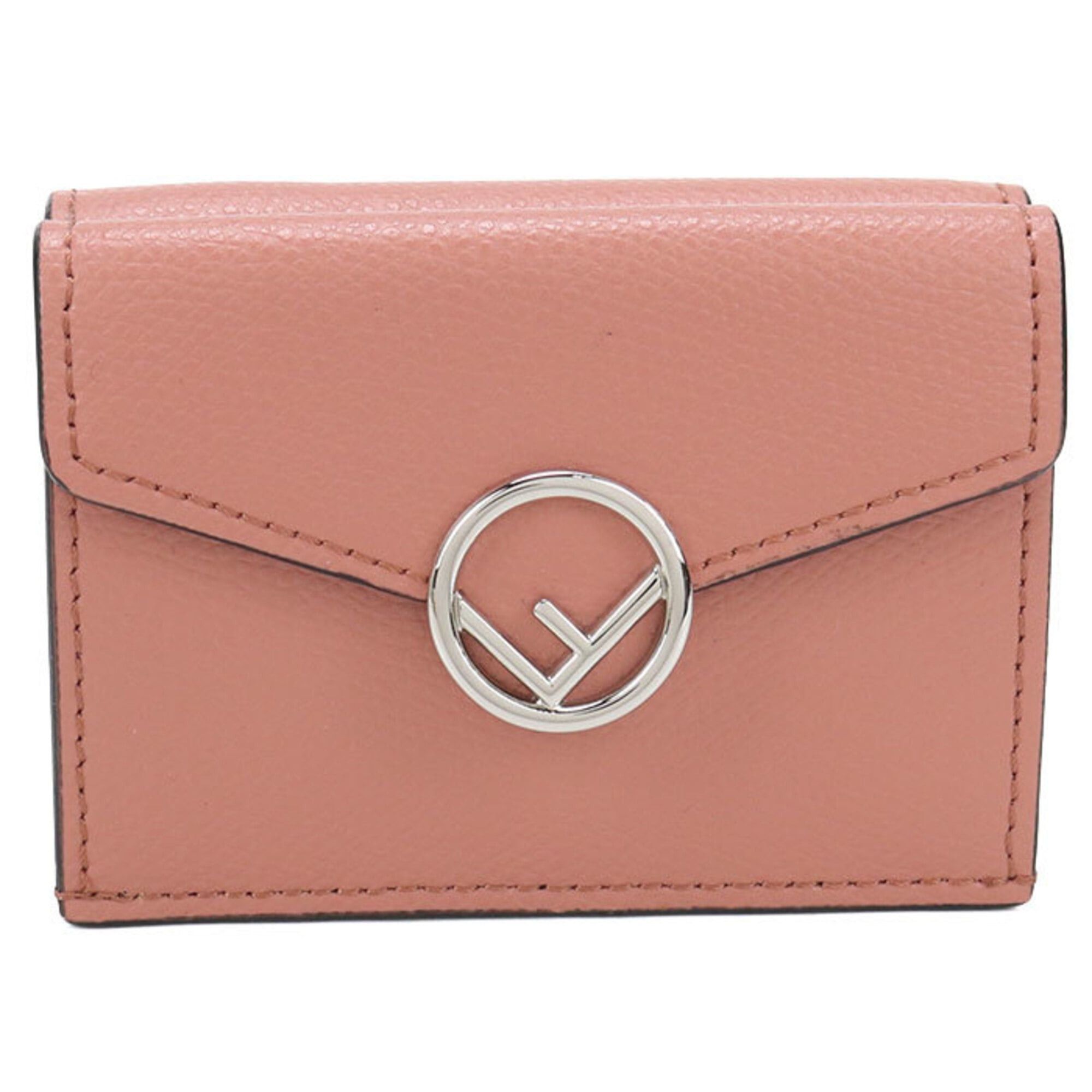 Fendi FENDI Tri-fold Wallet 8M0395 F is Fendi Women's Pink Size ONE SIZE - 1 Thumbnail