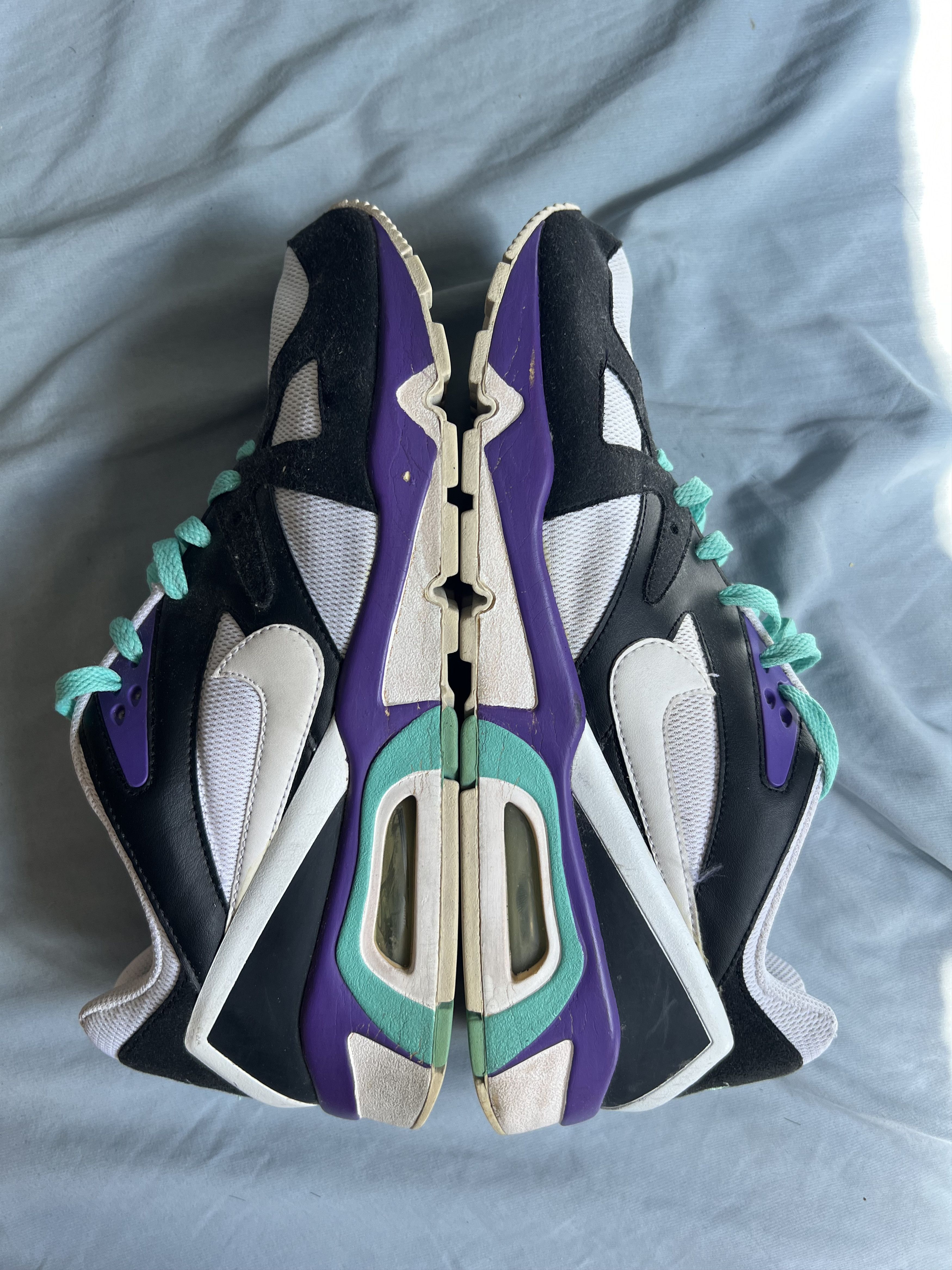 Nike Nike Air Structure Triax 91 Black/White/Mint/Purple (2009) Size US 10 / EU 43 - 6 Thumbnail