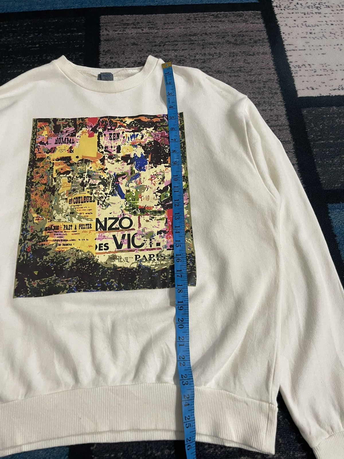 Kenzo × Vintage Vintage Kenzo Paris Big Logo Sweatshirt Size US L / EU 52-54 / 3 - 14 Thumbnail