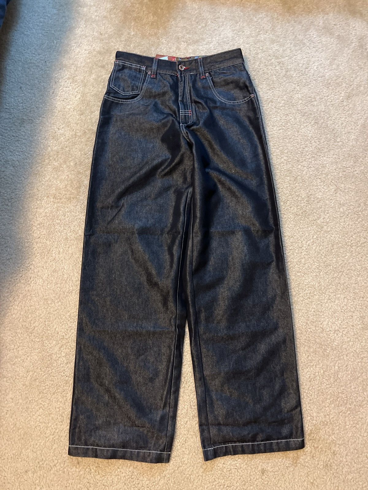 image of Fubu Wax Denim in Black, Men's (Size 30)