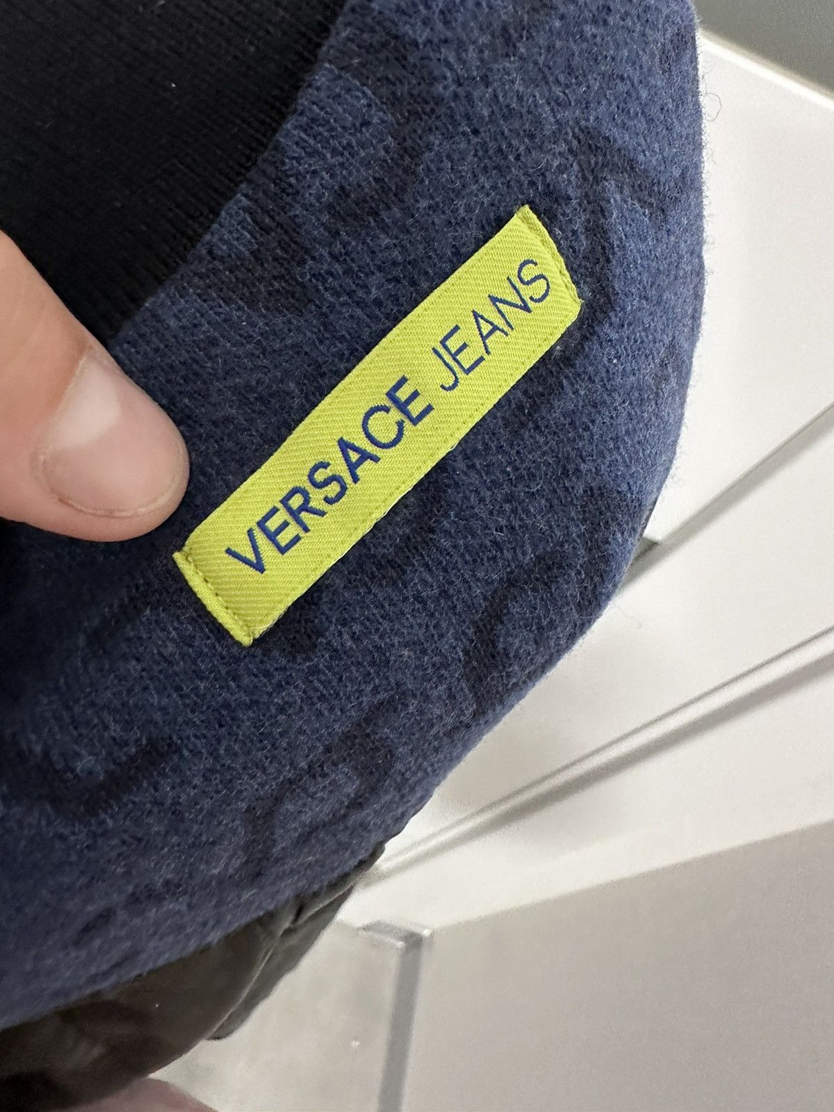 Versace Versace Bomber Jacket Wool Monogram Lampo Size US L / EU 52-54 / 3 - 11 Thumbnail