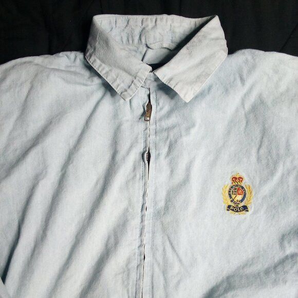 Polo Ralph Lauren Vintage Polo Ralph Lauren Crest Denim Bomber Jacket Parka Size US M / EU 48-50 / 2 - 1 Thumbnail