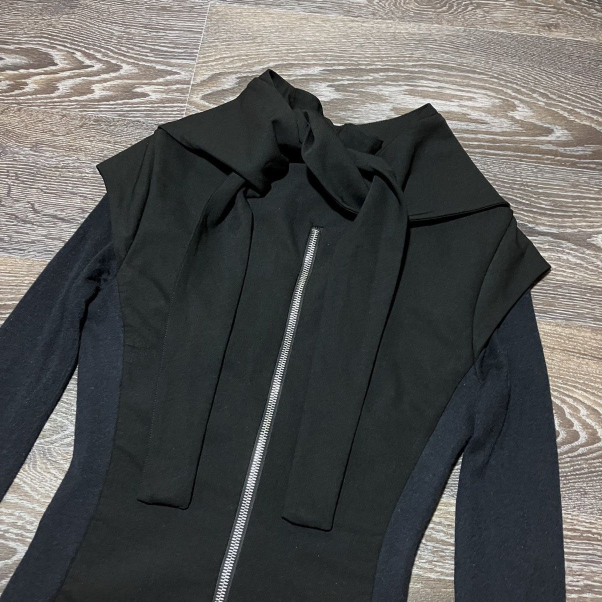 Gareth Pugh Dark Luxury GARETH PUGH Black Long Sleeve Wool Midi Dress Size S / US 4 / IT 40 - 7 Thumbnail