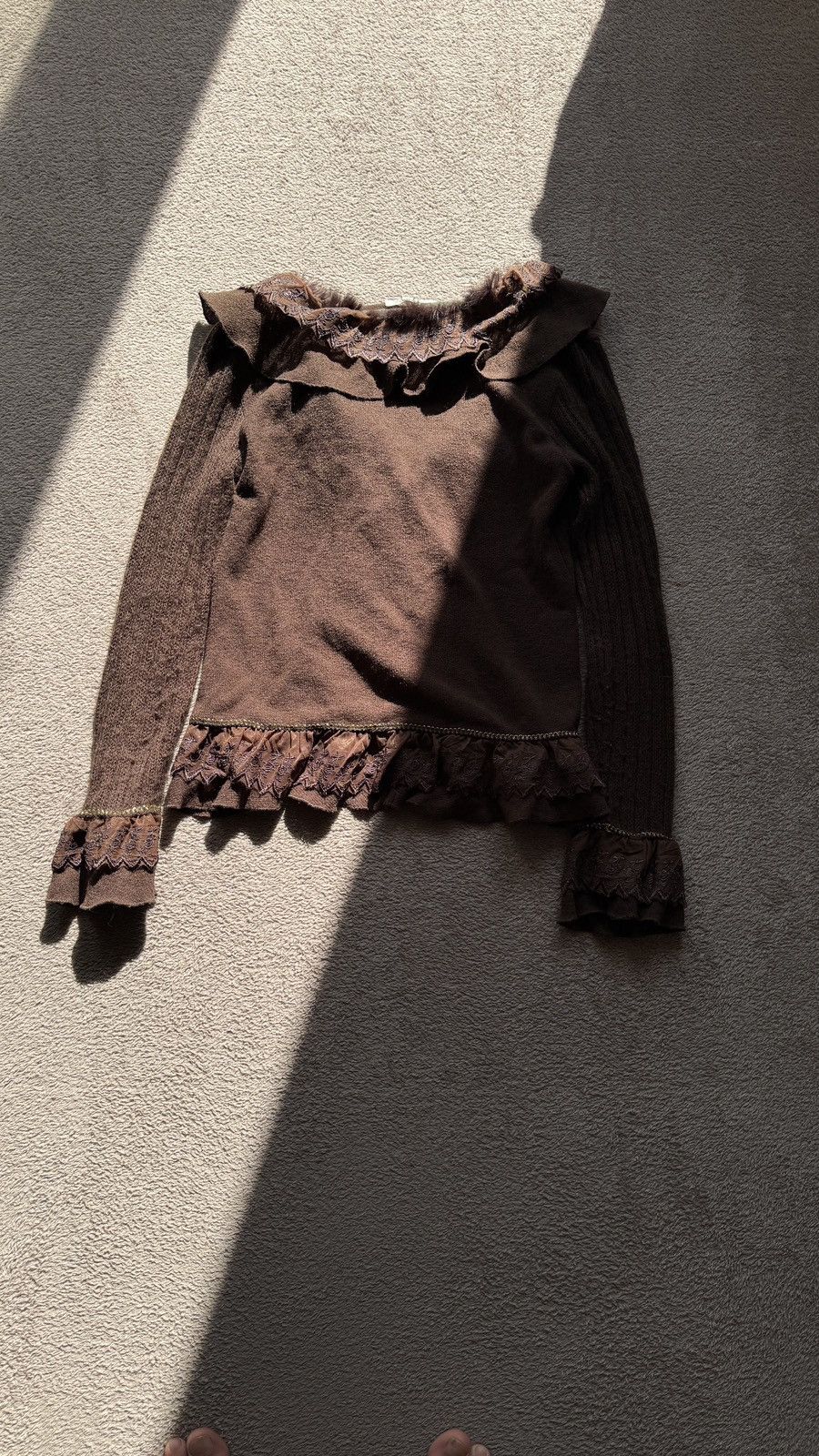 Le Grande Bleu (L.G.B.) LGB Issey Miyake Vibe Avant Garde Japan Fur Mohair Cardigan Size M / US 6-8 / IT 42-44 - 4 Thumbnail