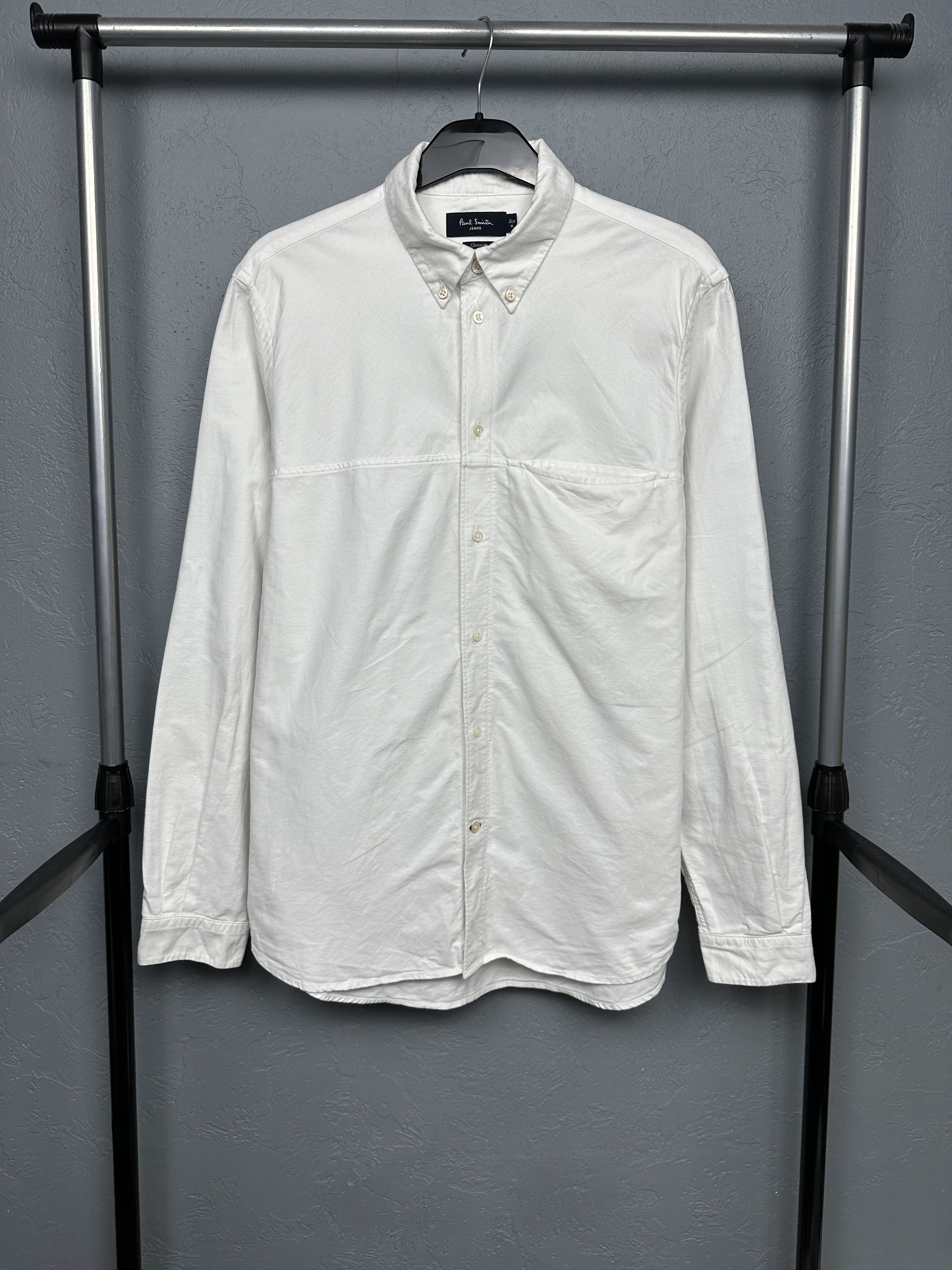 Paul Smith Paul Smith Mens White Long Sleeve Shirt Size US M / EU 48-50 / 2 - 1 Thumbnail