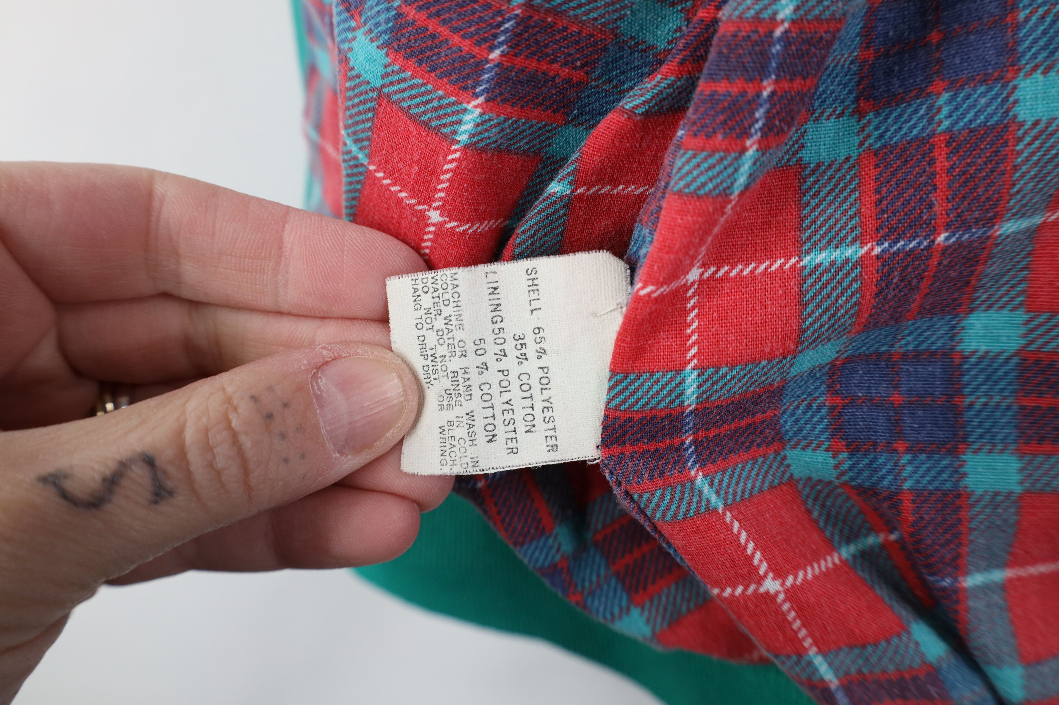 Vintage Vintage 80s 90s Workers Union Flannel Lined Bomber Jacket Size US L / EU 52-54 / 3 - 13 Thumbnail
