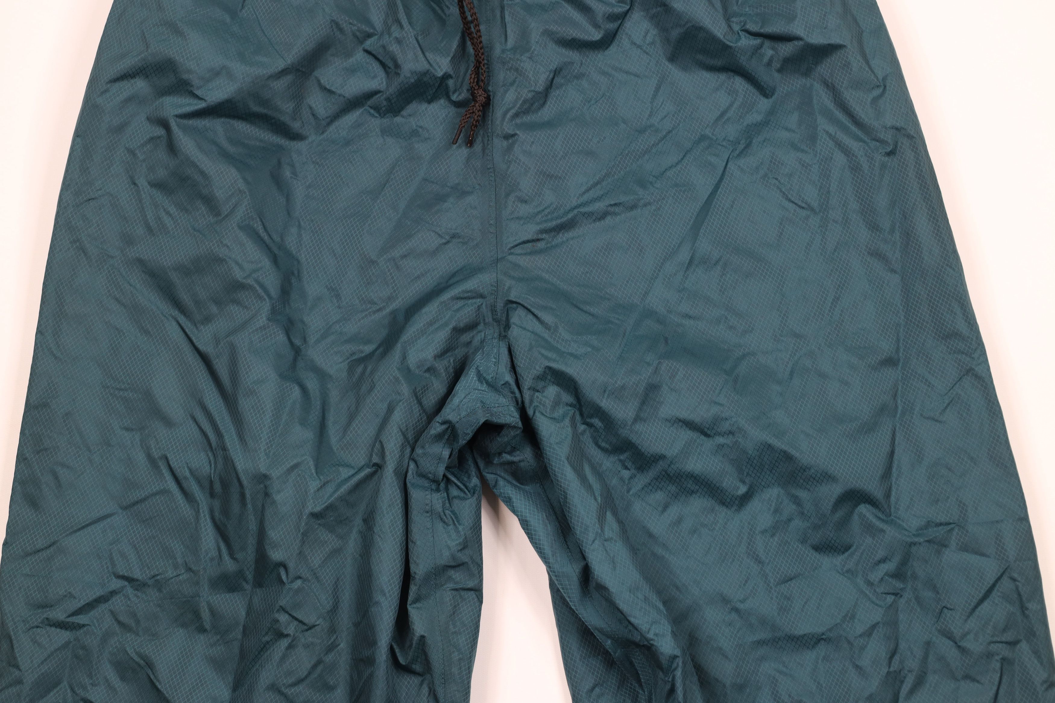 Vintage Vintage 90s Streetwear Wide Leg Waterproof Rain Pants Green Size US 36 / EU 52 - 3 Thumbnail