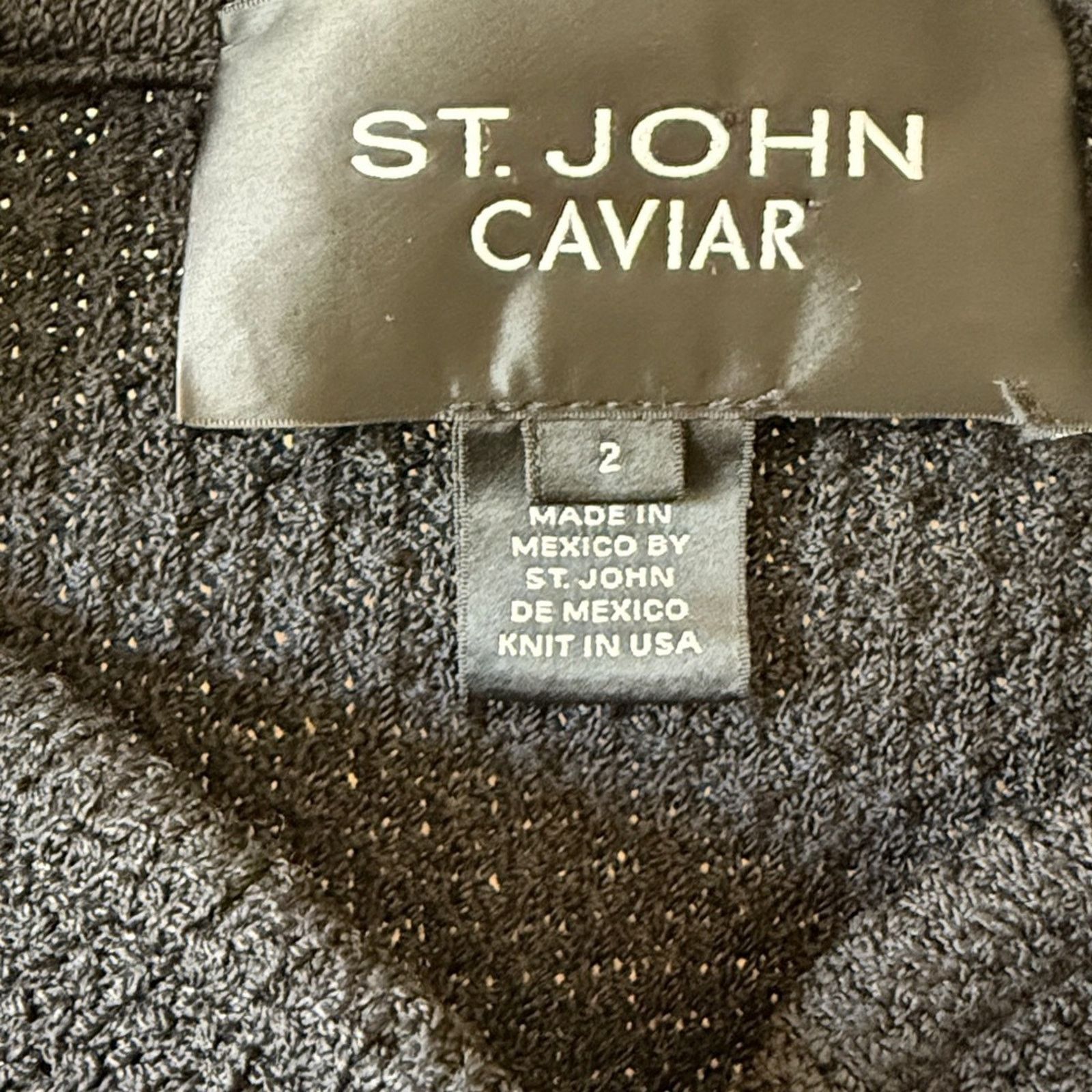 St. John St. John caviar size 2 Classic Black Blazer Size S / US 4 / IT 40 - 4 Thumbnail