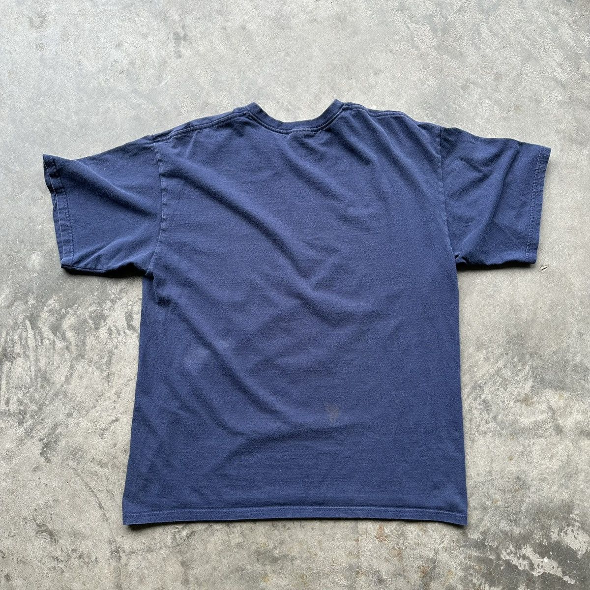 Nike Vintage 90s Nike Swoosh Logo Tee Navy Blue L Size US L / EU 52-54 / 3 - 3 Thumbnail