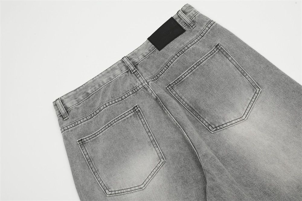 Japanese Brand × Jean Punk distressed washed men's loose straight versatile jeans Size US 34 / EU 50 - 4 Thumbnail