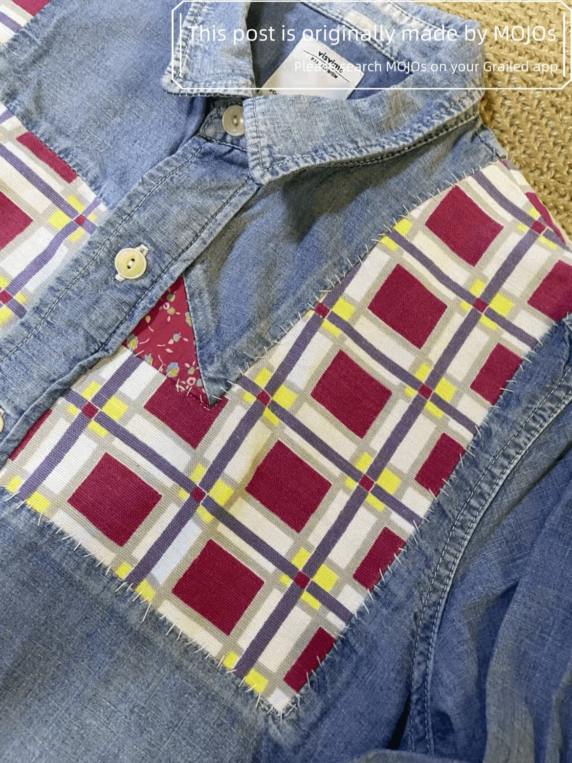 Visvim Sz 2 Visvim Granger Chambray P.W. Patches Shirt Size US M / EU 48-50 / 2 - 2 Thumbnail