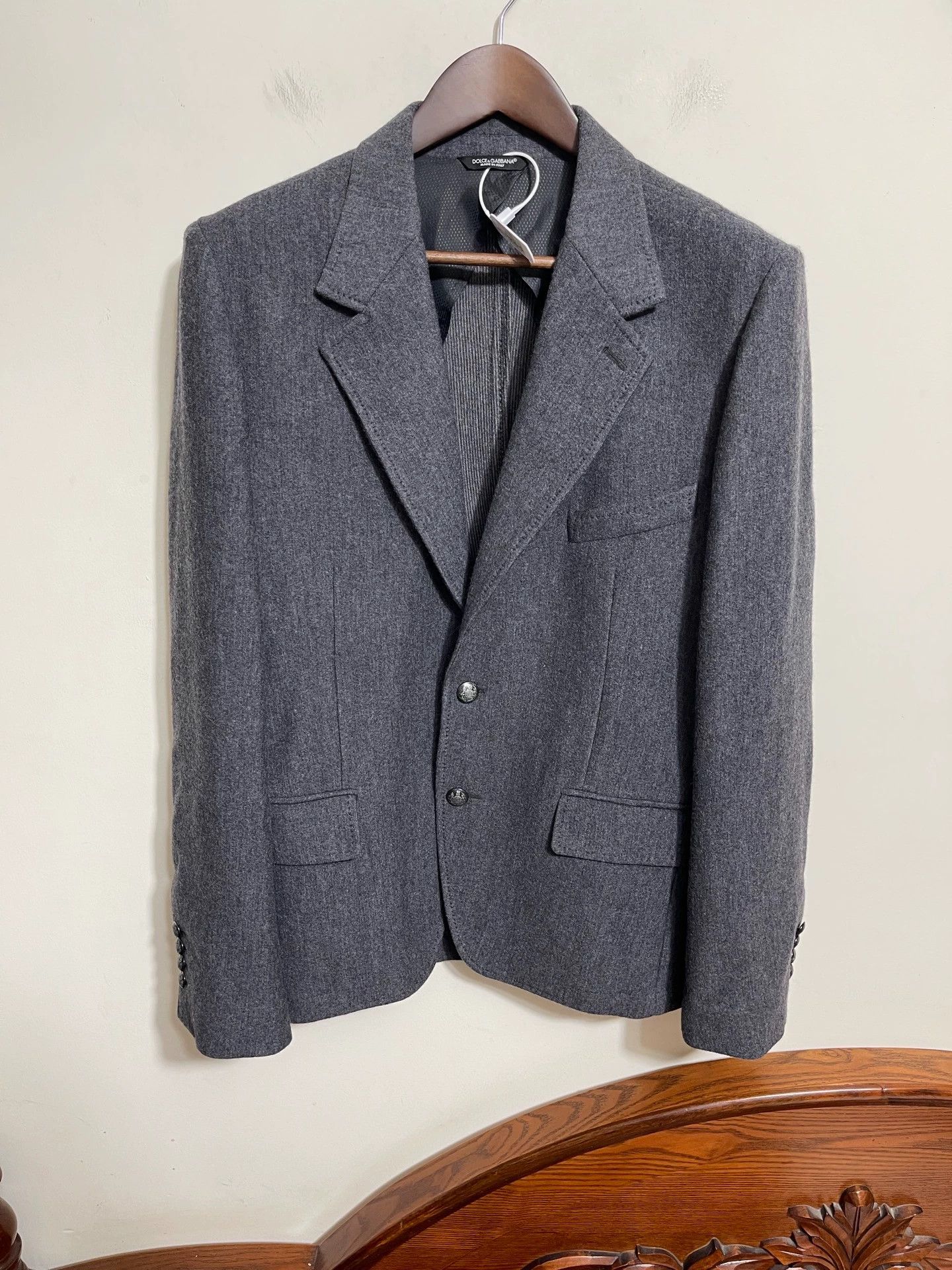 Dolce & Gabbana Dolce & Gabbana Wool Blazer 48 EU Size US M / EU 48-50 / 2 - 1 Thumbnail