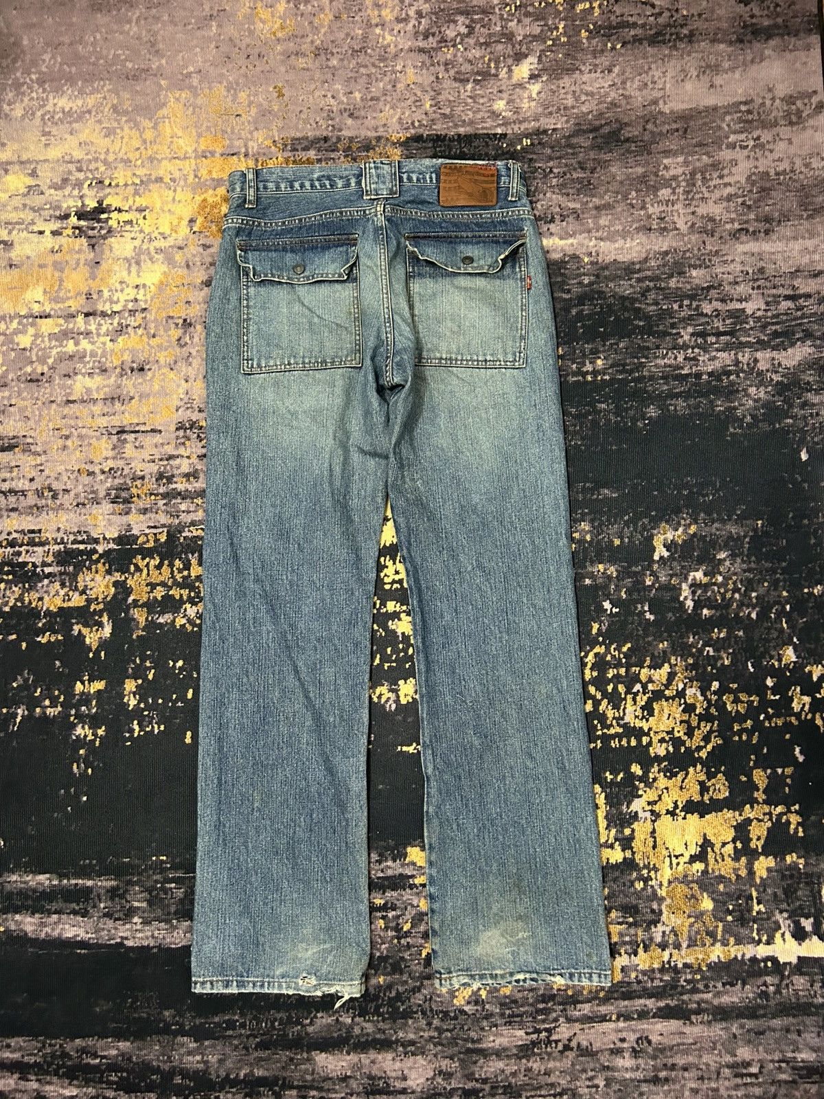 Japanese Brand Kissmark Japan 6 Pocket Rippert Jeans Size US 33 - 2 Thumbnail