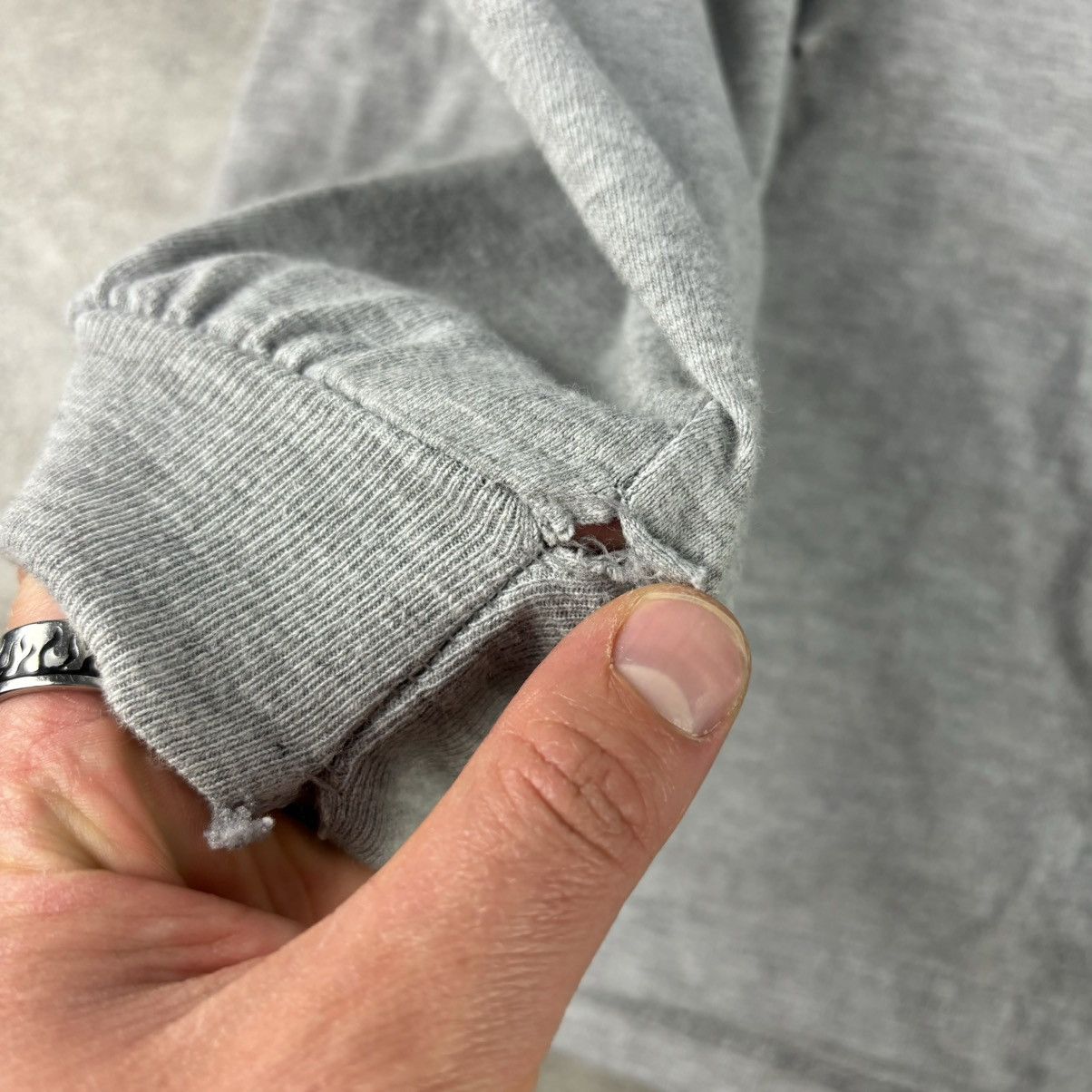 Harley Davidson Y2k gray flame sleeve harley davidson long sleeve tshirt Size US L / EU 52-54 / 3 - 9 Thumbnail