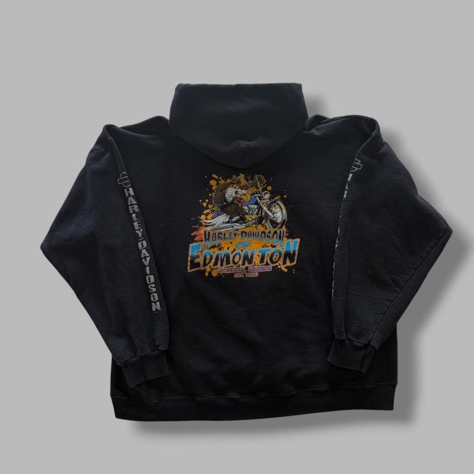 Harley Davidson Harley Davidson Eagle hoodie Size US XL / EU 56 / 4 - 4 Thumbnail