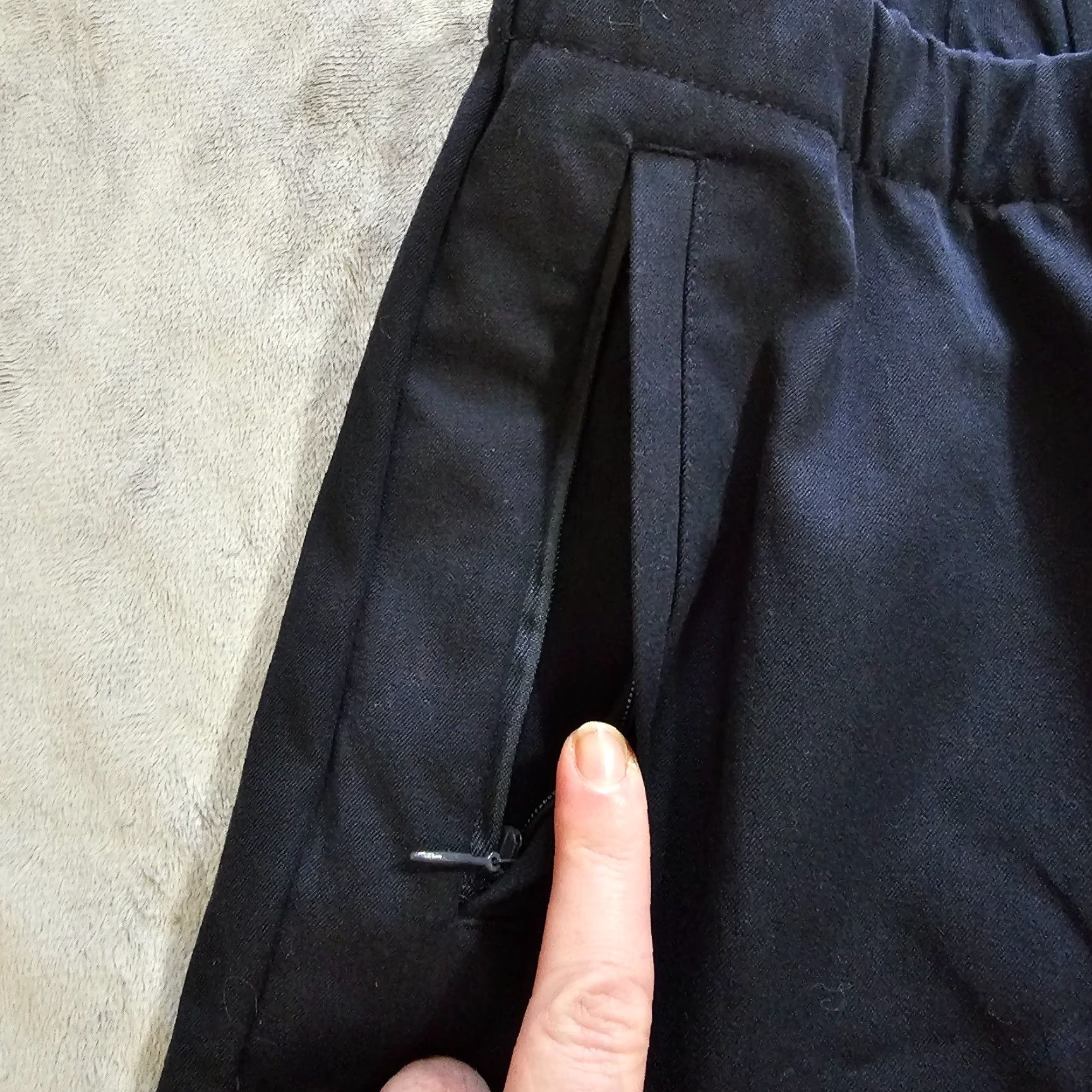 J. Jill J Jill Pants Women 18 Tall Blue Tapered Elastic Waist Classic Career Slacks Size 40" / US 18 - 3 Thumbnail