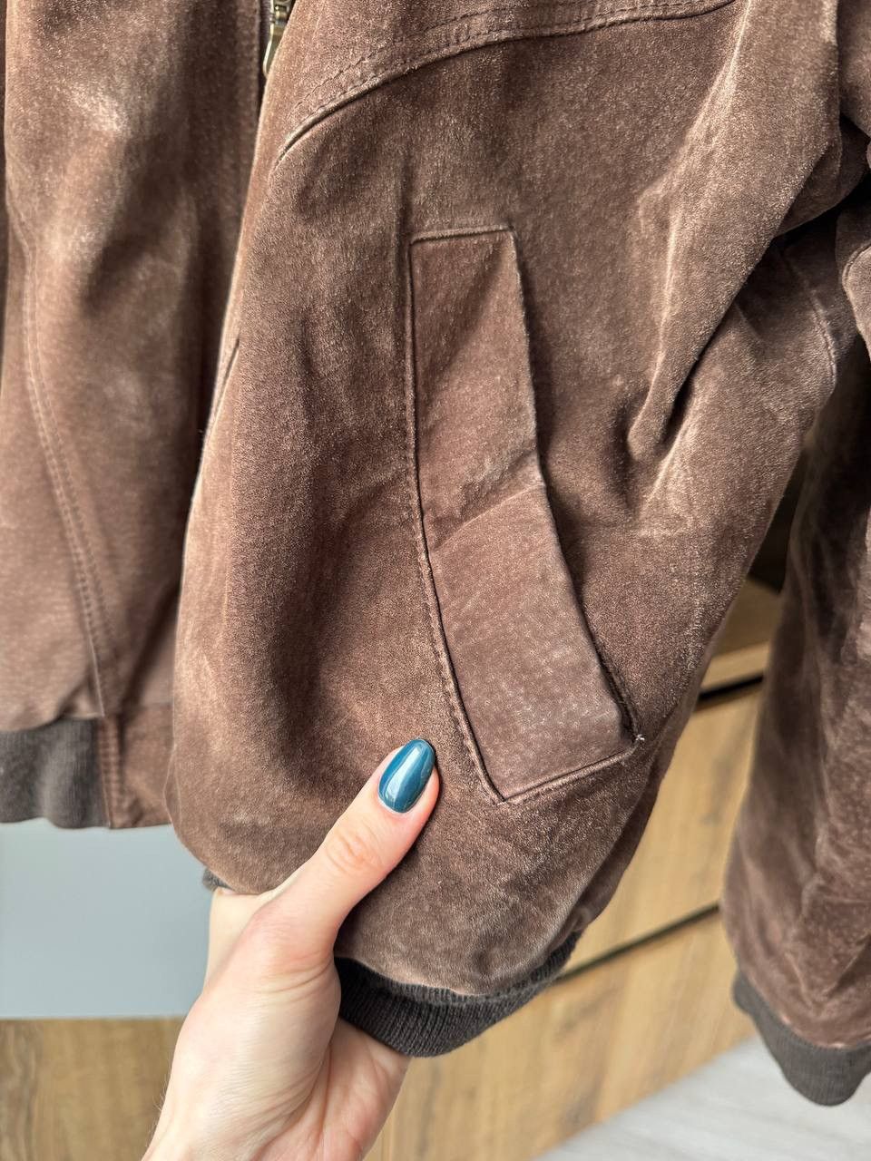 Vintage Vintage suede bomber jacket cowboy farm trucker Size US L / EU 52-54 / 3 - 6 Thumbnail