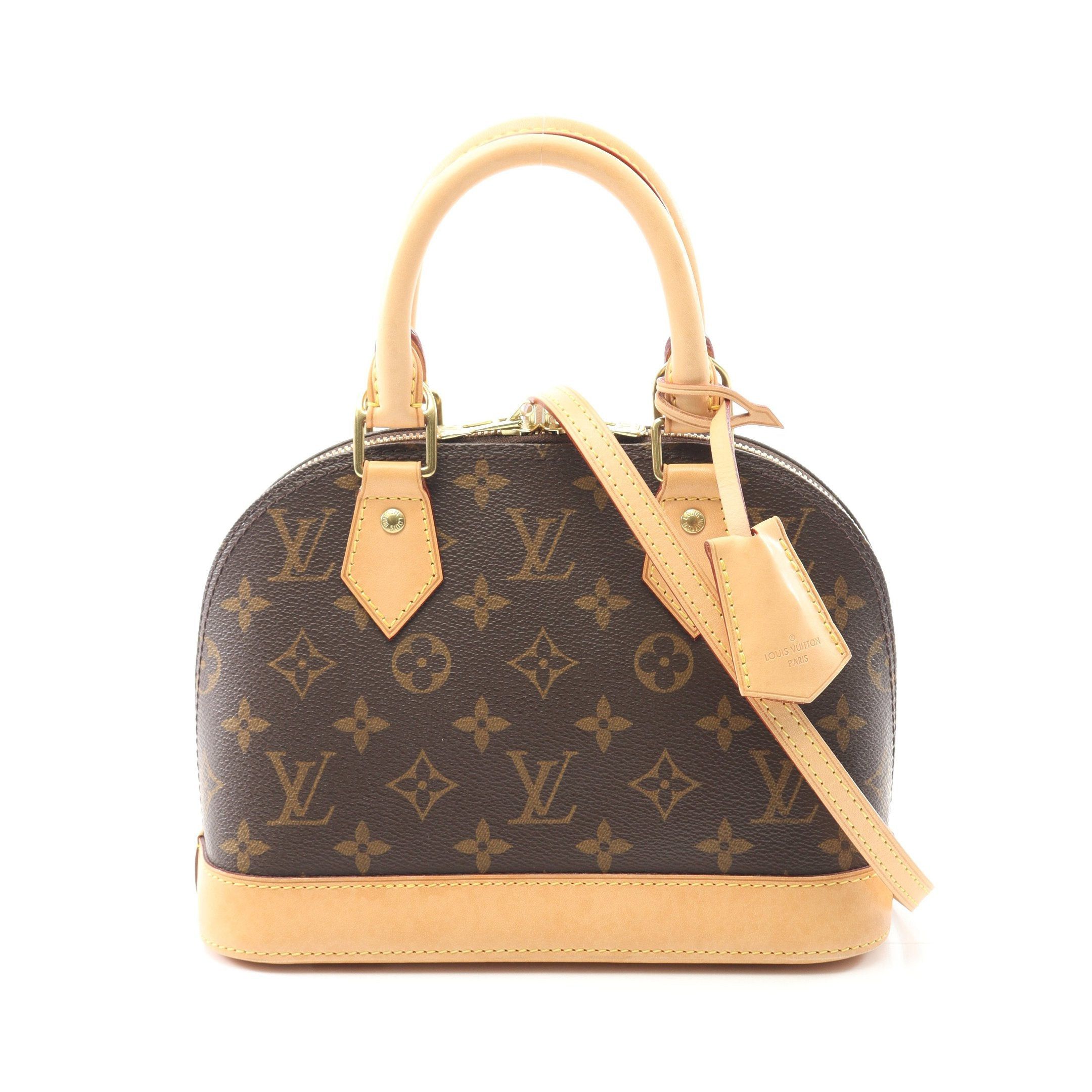 Louis Vuitton Louis Vuitton Alma Bb Monogram Handbag Leather Brown Size ONE SIZE - 1 Thumbnail