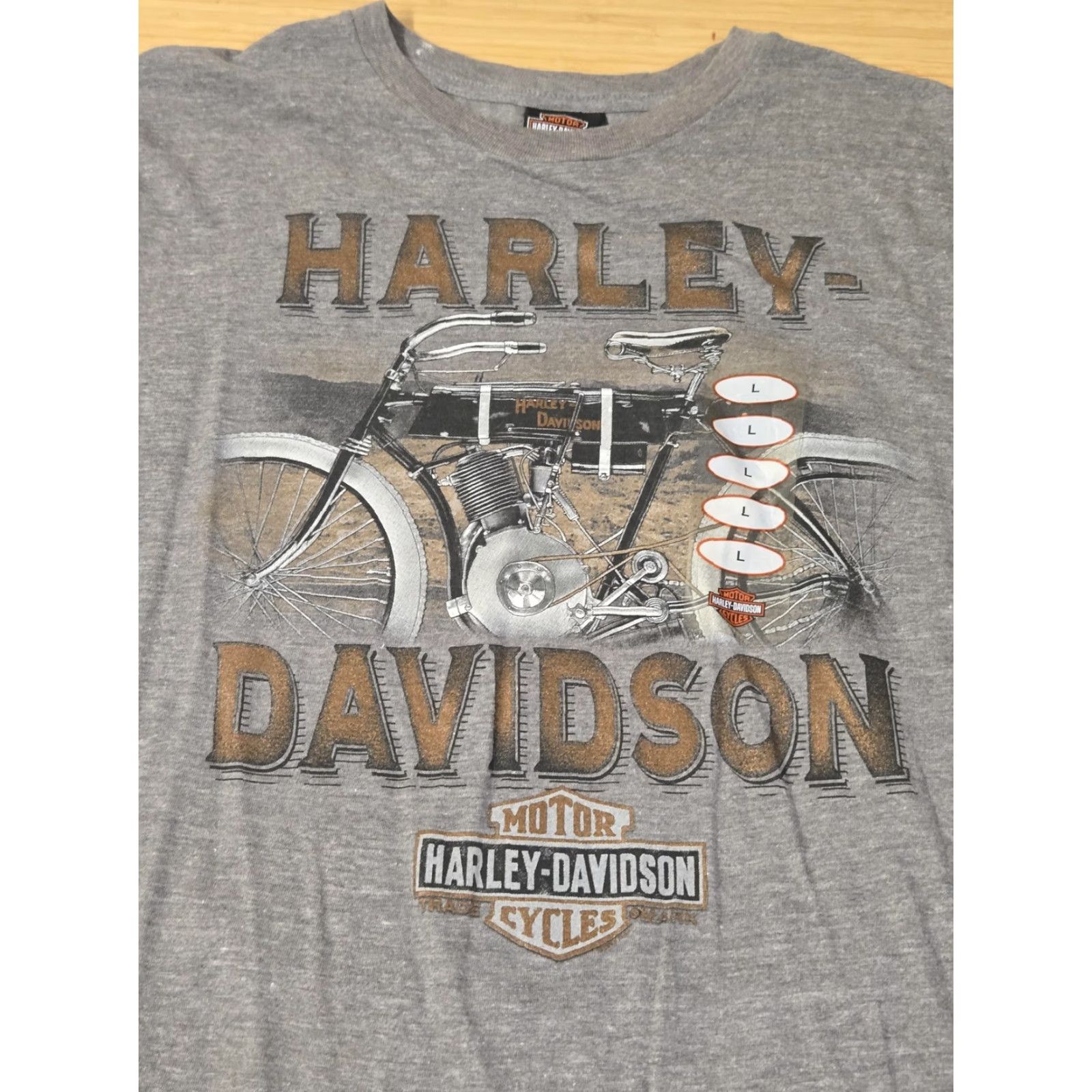 Harley Davidson VINTAGE Harley-Davidson Shirt Mens L Gray Black Magic Williston ND Motorcycle Tee Size US L / EU 52-54 / 3 - 2 Thumbnail