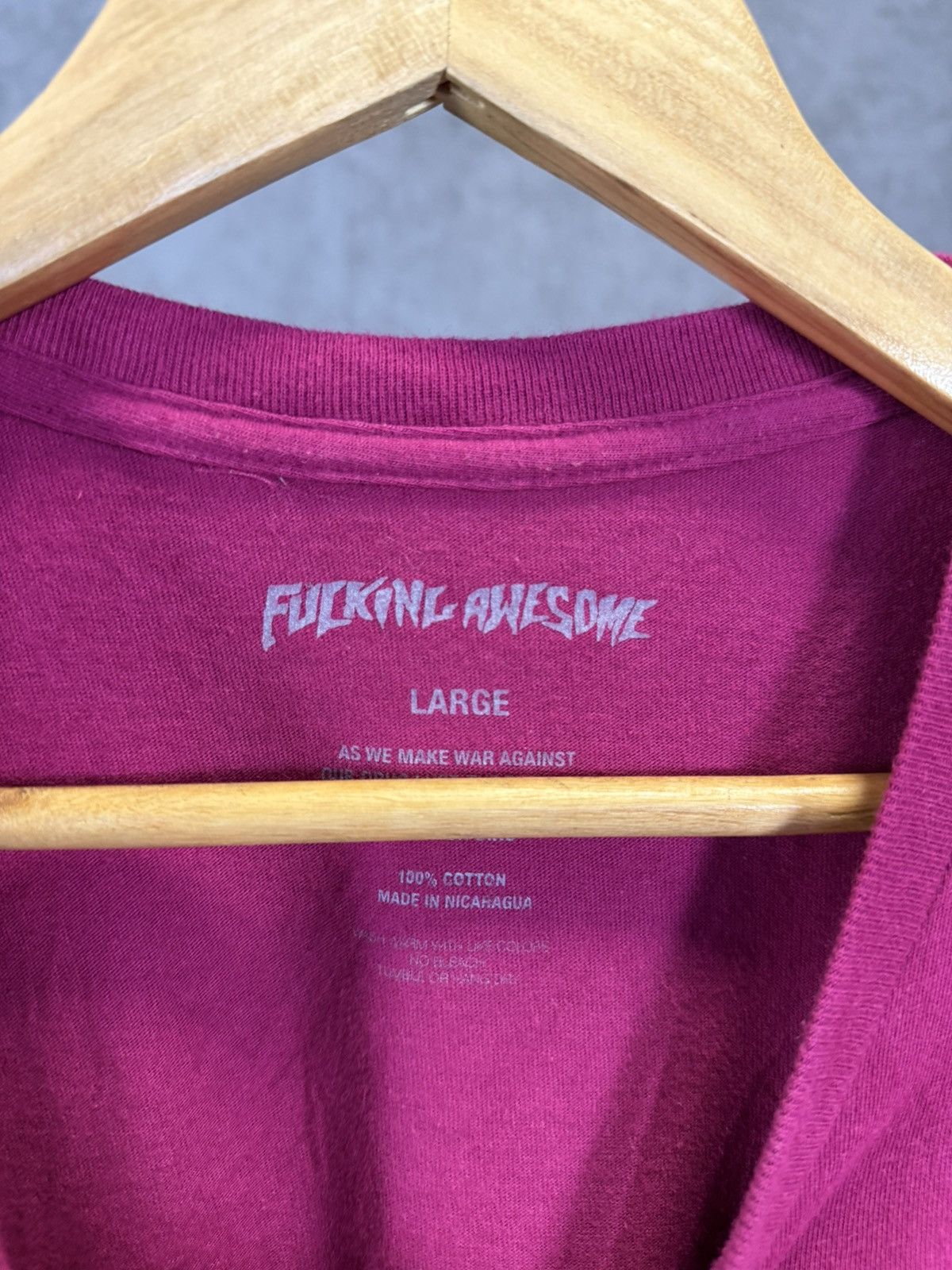 Fucking Awesome Fucking Awesome center logo streetwear tee Size US L / EU 52-54 / 3 - 4 Thumbnail