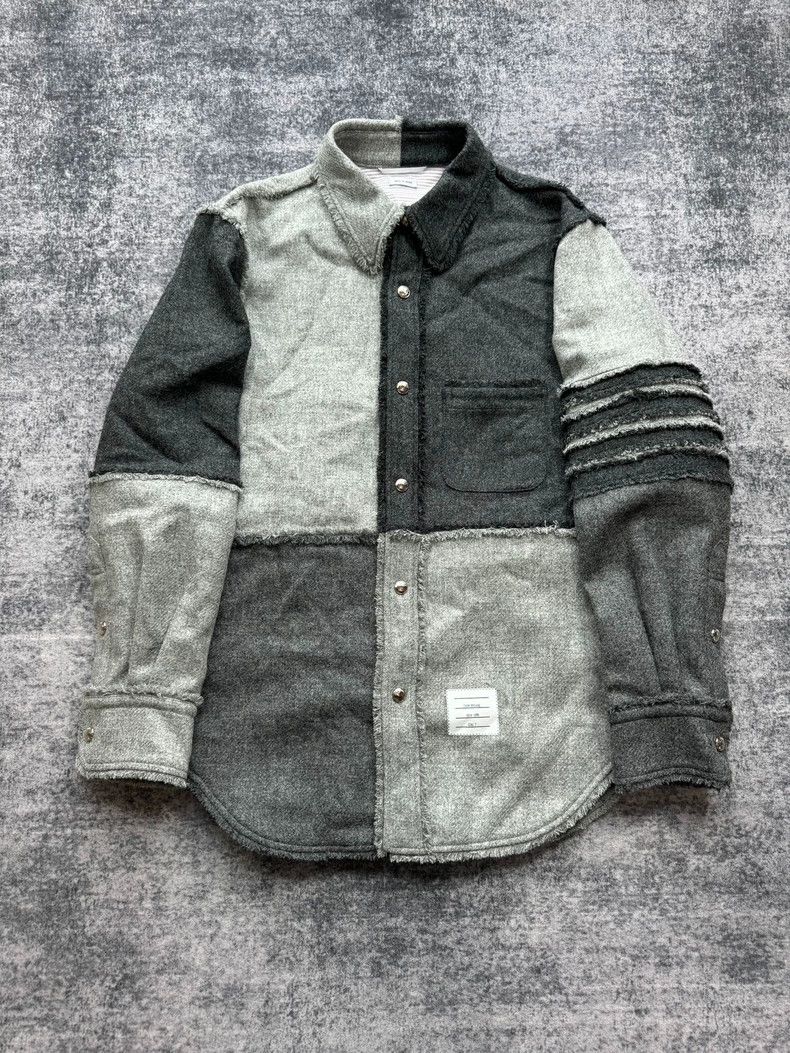 Thom Browne Thom Browne size2 A wool cardigan jacket Size US M / EU 48-50 / 2 - 1 Thumbnail
