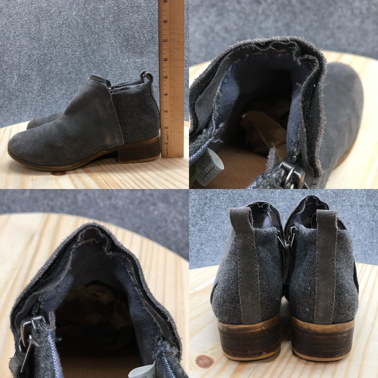 Toms Toms Boots Womens 7 Gray Deia Ankle Bootie Side Zip Suede Casual 10009621 Boots Shoes Gray Suede Ankle Bootie Casual Womens 7 Mens Womens Size US 7 / IT 37 - 8 Thumbnail