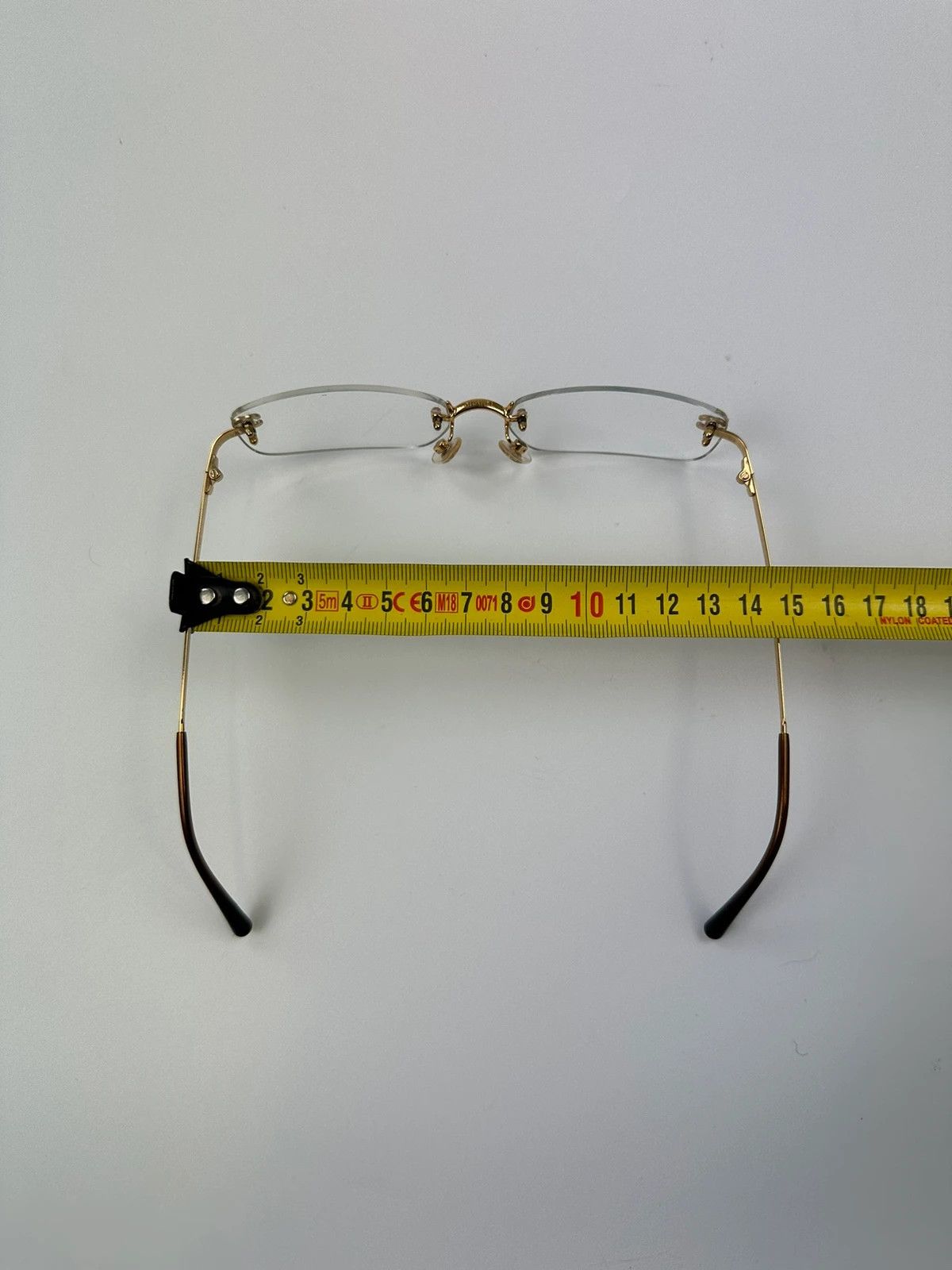 Chanel Chanel White Argent Gold Sunglasses Rimless Strass Size ONE SIZE - 9 Thumbnail
