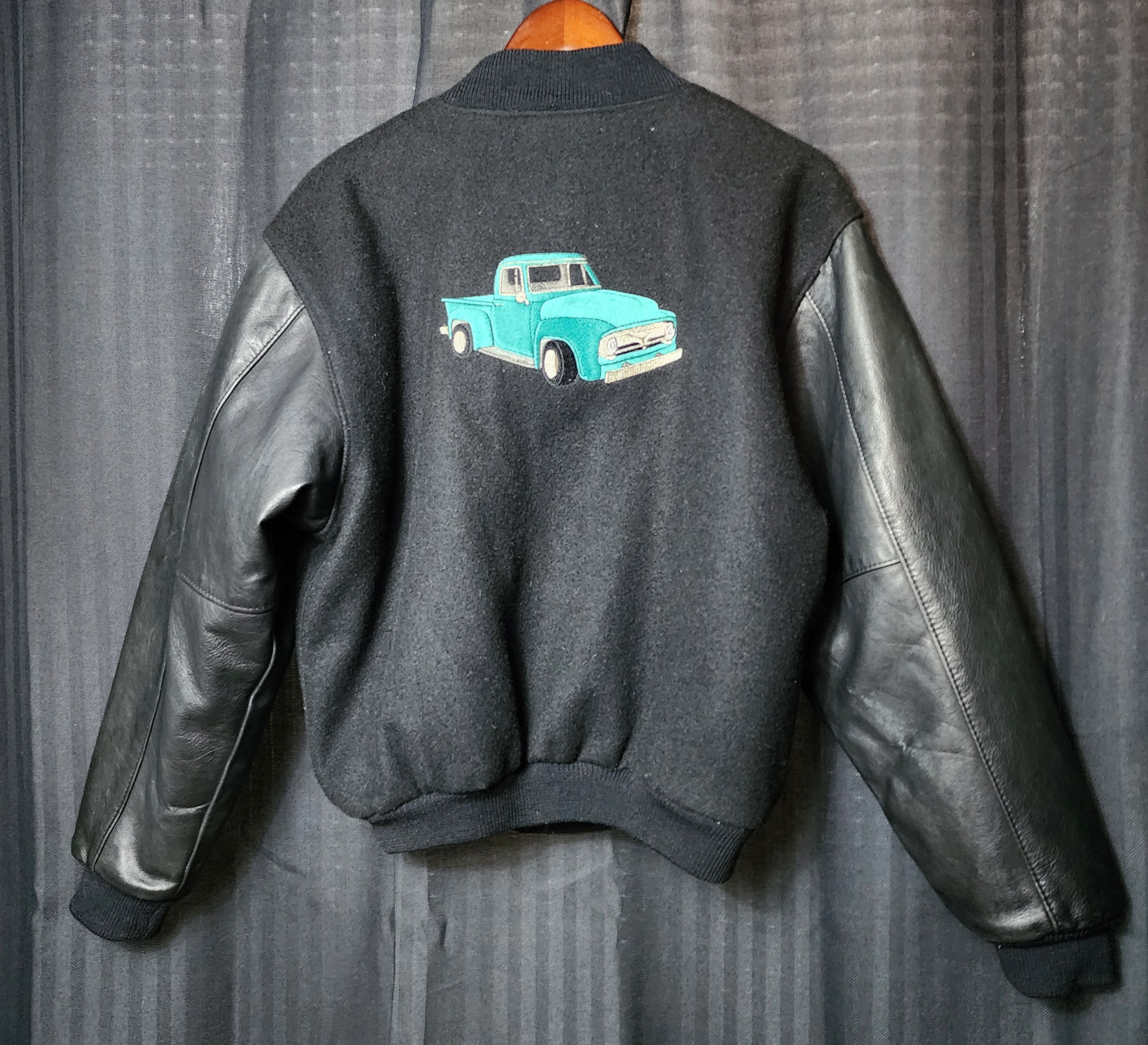 Golden Bear 96 Golden Bear Varsity Jacket w Ford F100 Pick Up Truck Teal Size US S / EU 44-46 / 1 - 1 Thumbnail