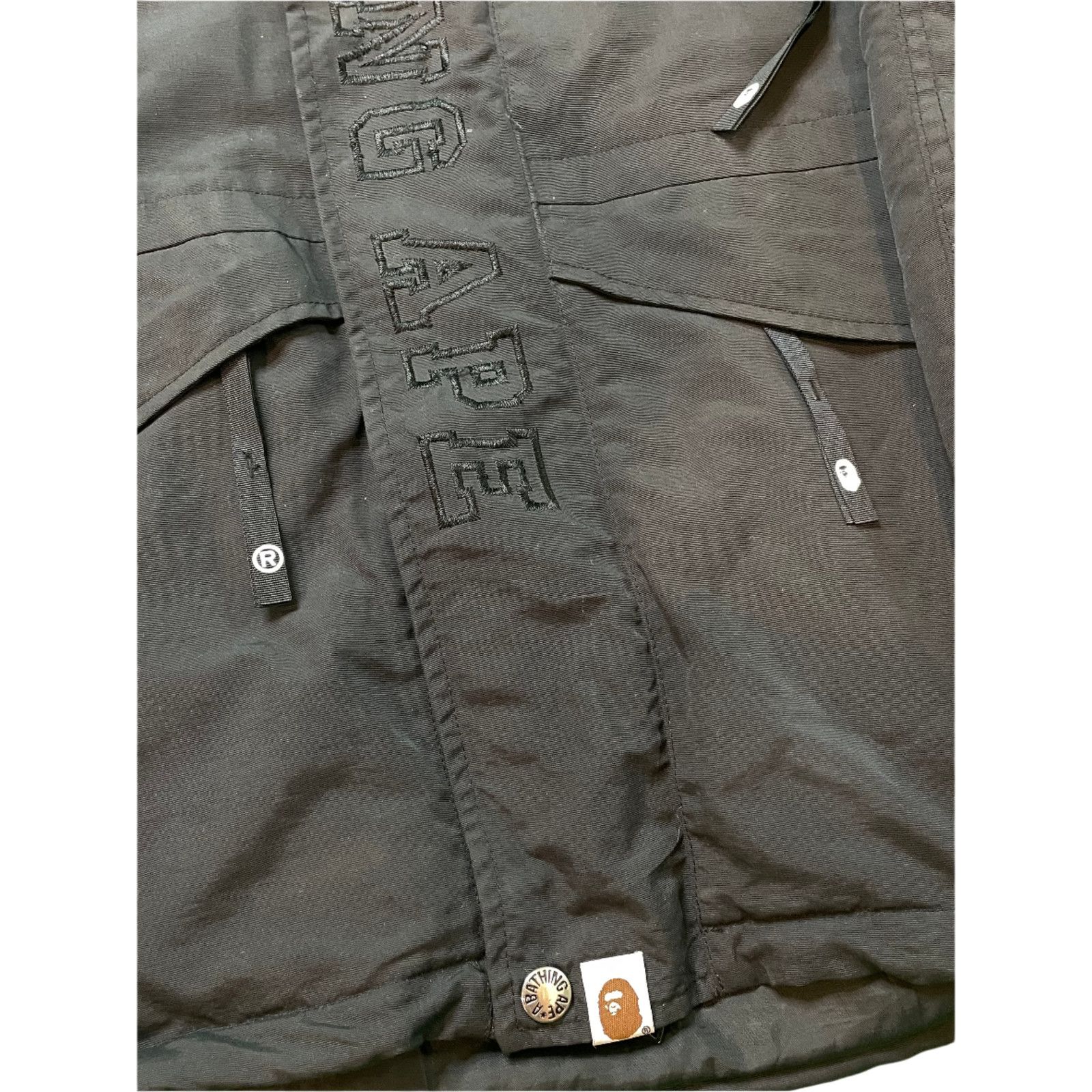 Bape Bape Black Black Coat Size L / US 10 / IT 46 - 3 Thumbnail