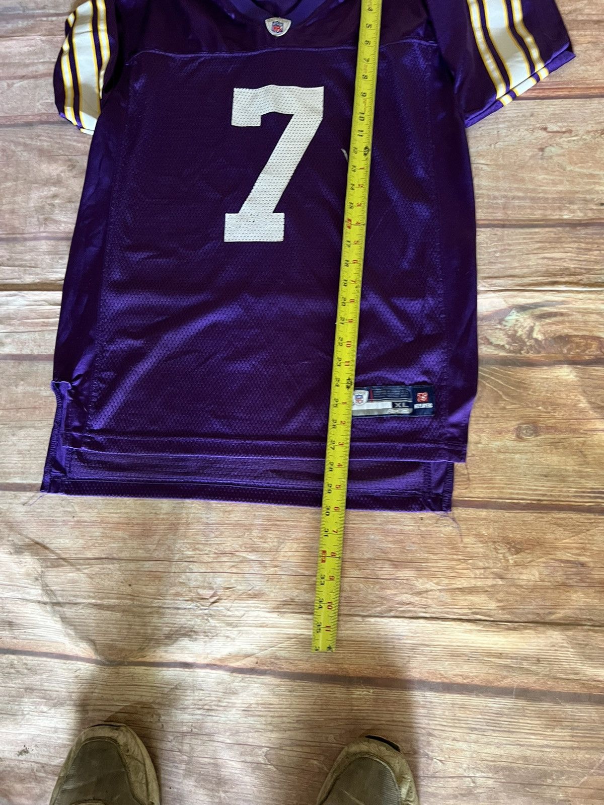 NFL Youth Tarvaris Jackson Minnesota Vikings Jersey Size XL / US 12-14 / IT 48-50 - 6 Thumbnail