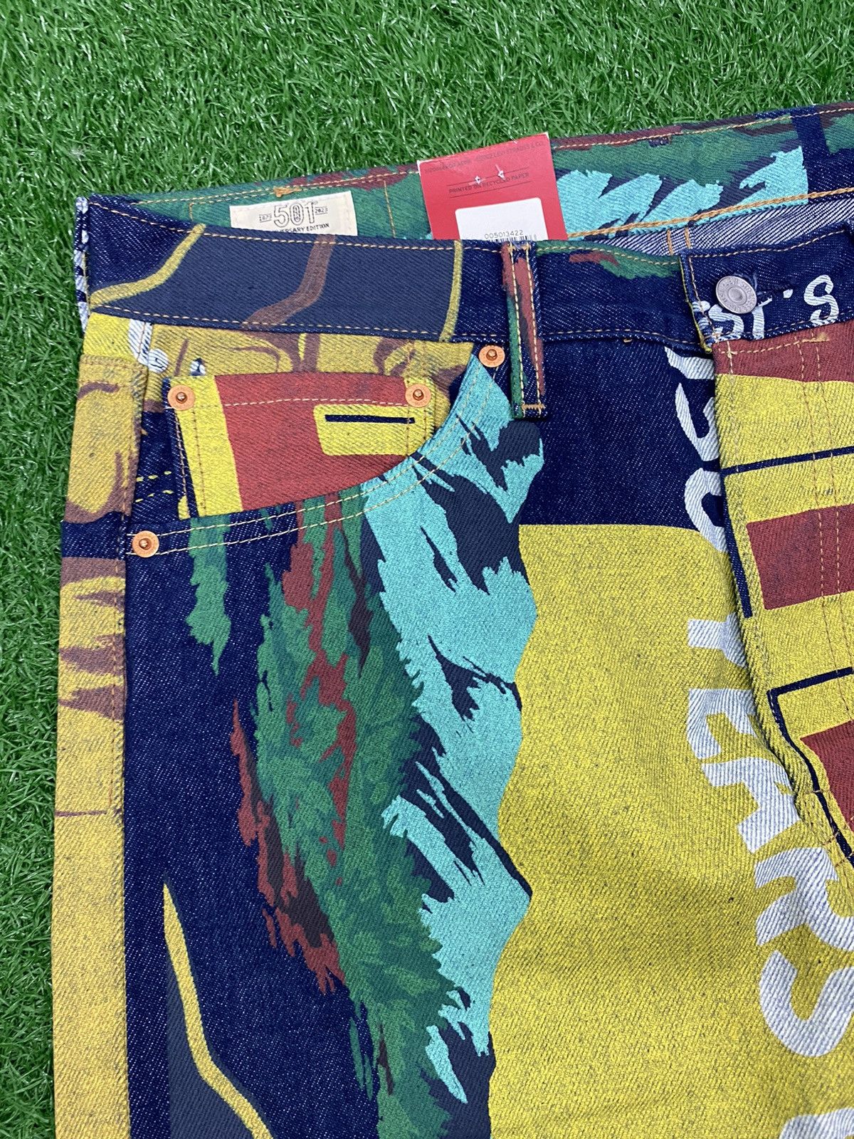 Levi's 501 LEVI'S 150th Anniversary Banner Print Denim Size US 34 / EU 50 - 11 Thumbnail
