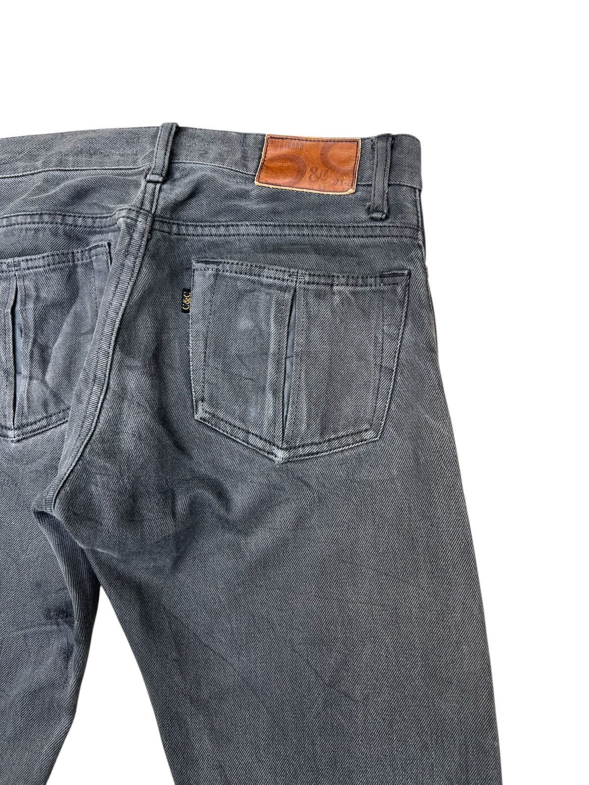 Vintage Celt&Cobra Japan Faded Mud Black Denim Selvedge Jeans Size US 29 - 20 Thumbnail