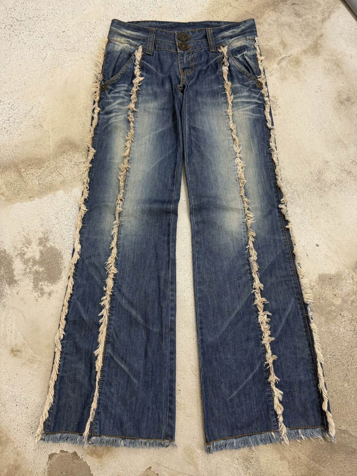 Japanese Brand d.i.a. jeans LGB Style Flare Unisex Denim Pants Size US 28 / EU 44 - 1 Thumbnail