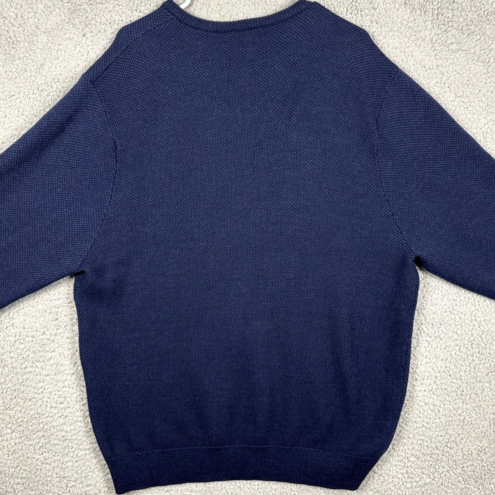 Jos. A. Bank JOS. A. Bank Sweater Merino Wool V-Neck Mens XL Blue Pullover Long Sleeve Size US XL / EU 56 / 4 - 3 Thumbnail