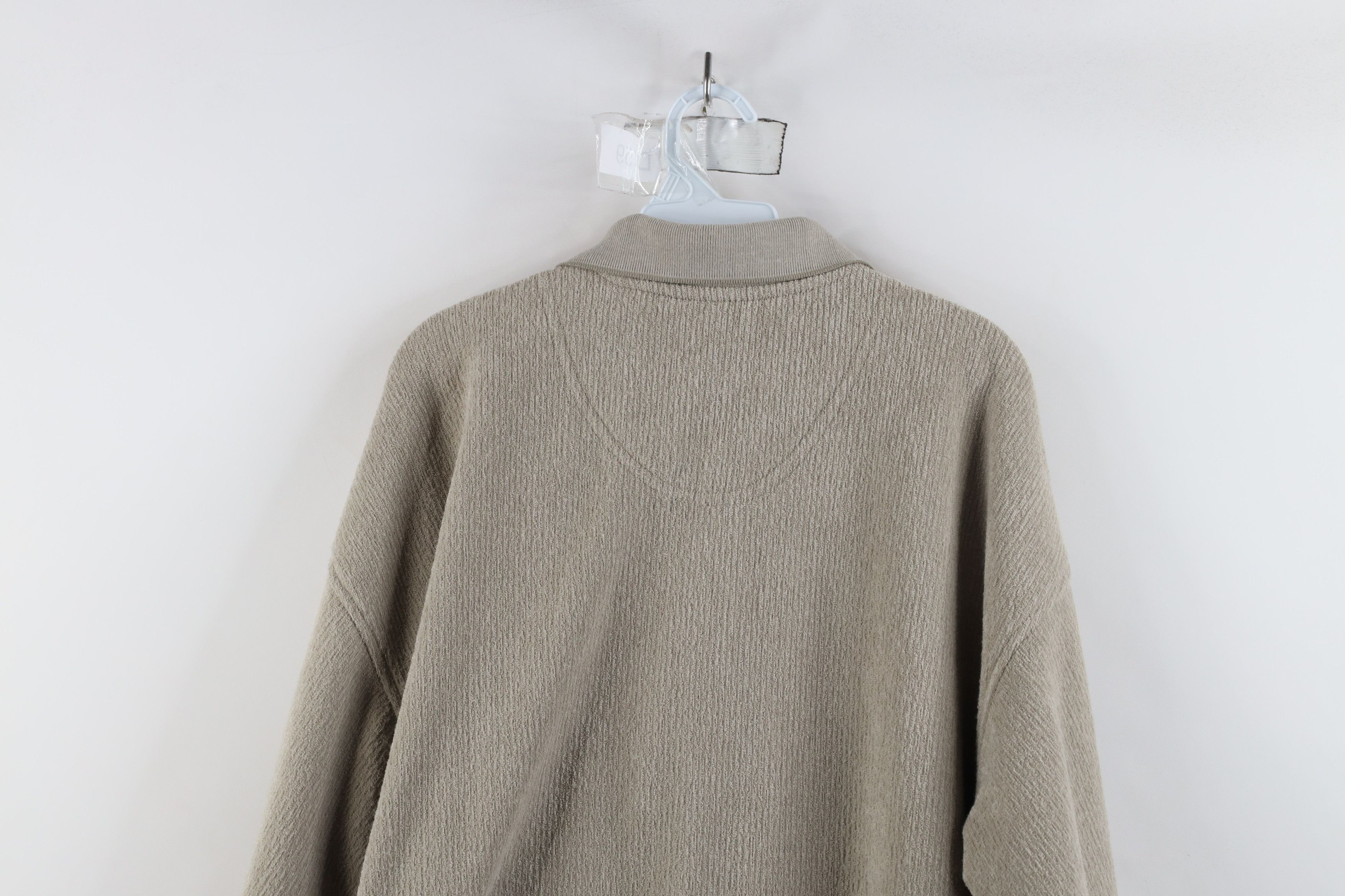 Vintage Vintage 90s Streetwear Terry Cloth Collared Sweatshirt Size US XL / EU 56 / 4 - 12 Thumbnail