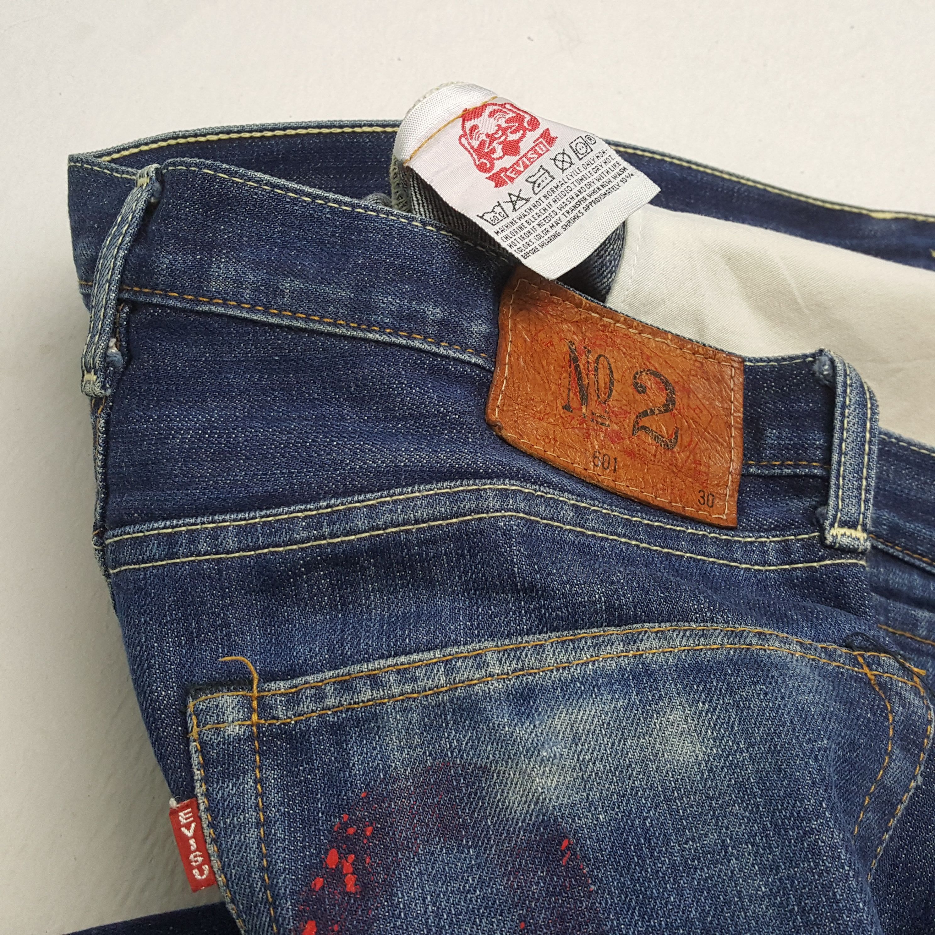 Evisu × Japanese Brand × Vintage Vintage EVISU Japanese Brand Daicock Custom Style Jeans Size US 31 - 14 Thumbnail
