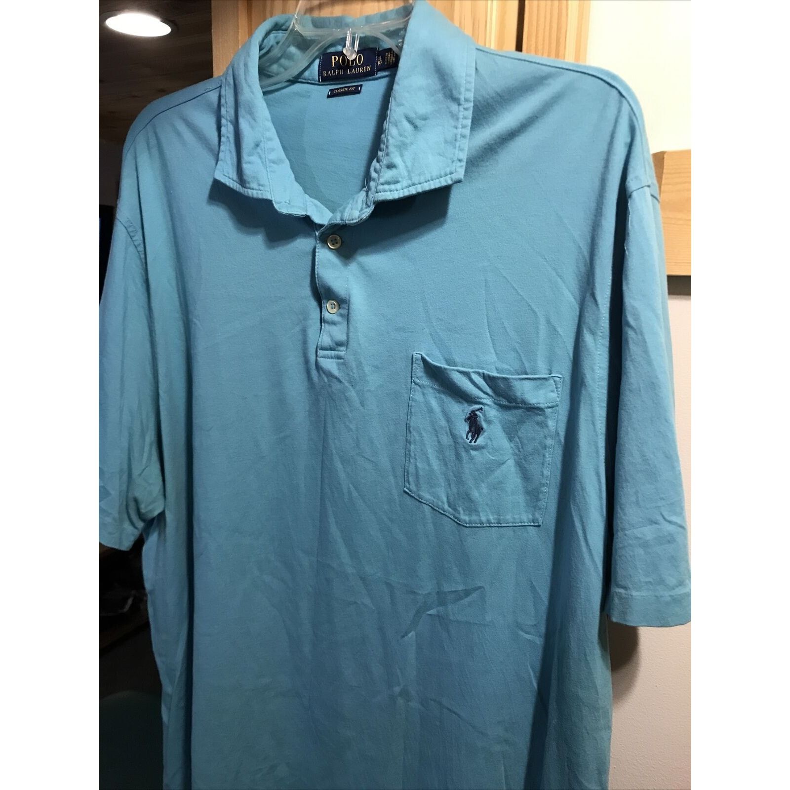 Polo Ralph Lauren Ralph Lauren Polo Men XL Blue Classic 1/4 Button Cotton Polo Size US XL / EU 56 / 4 - 7 Thumbnail